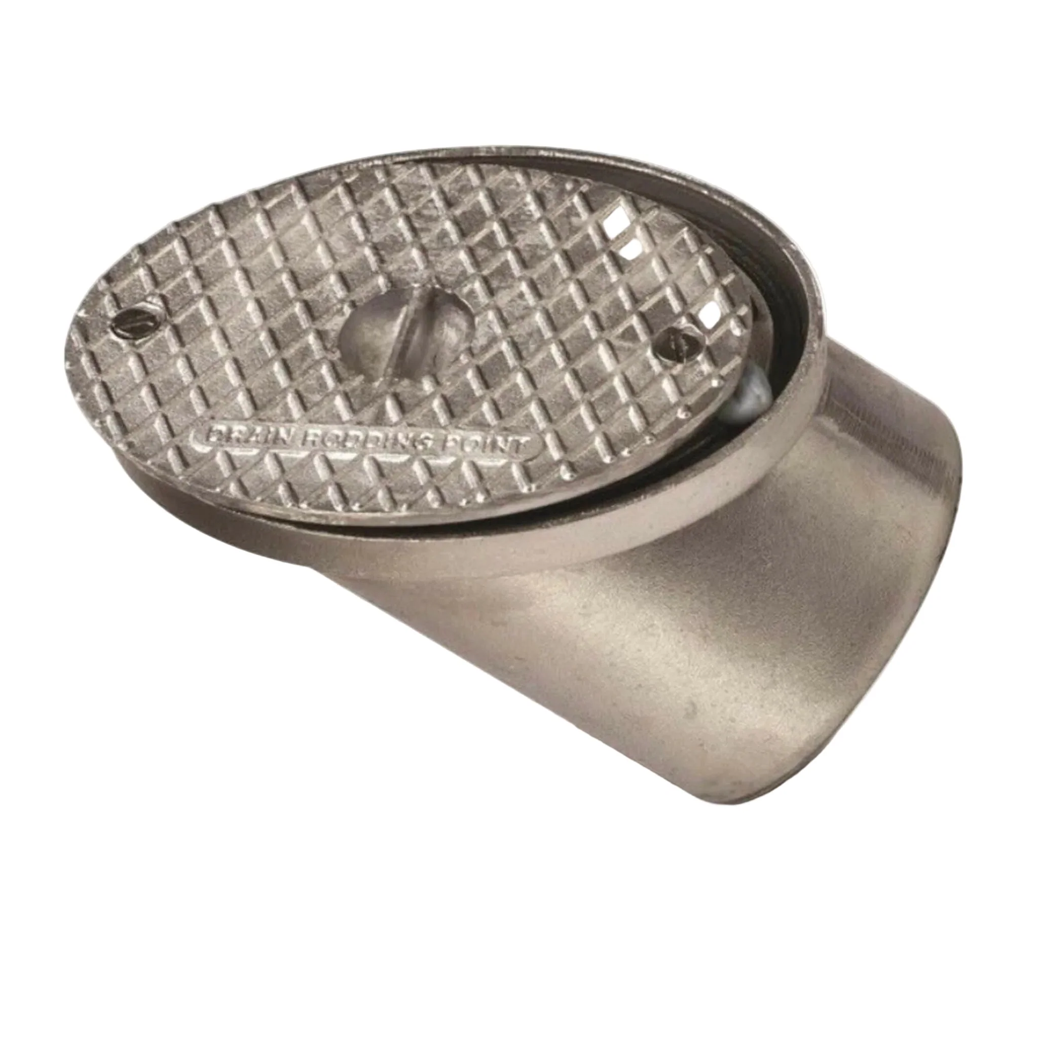 Aluminium Oval Drain Rodding Eye Point 110mm - Image 2