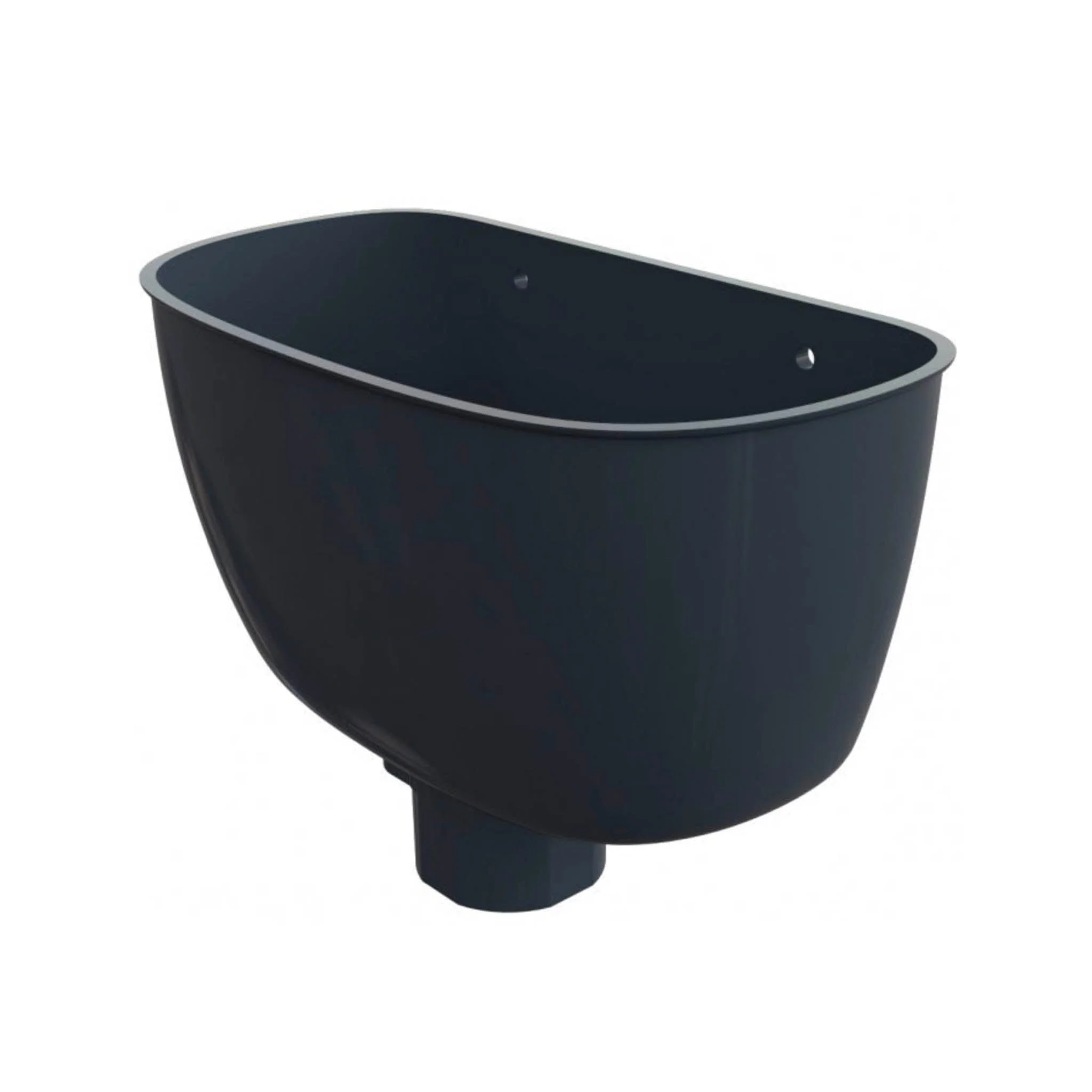 Anthracite Grey Round And Square Downpipe Hopper Head