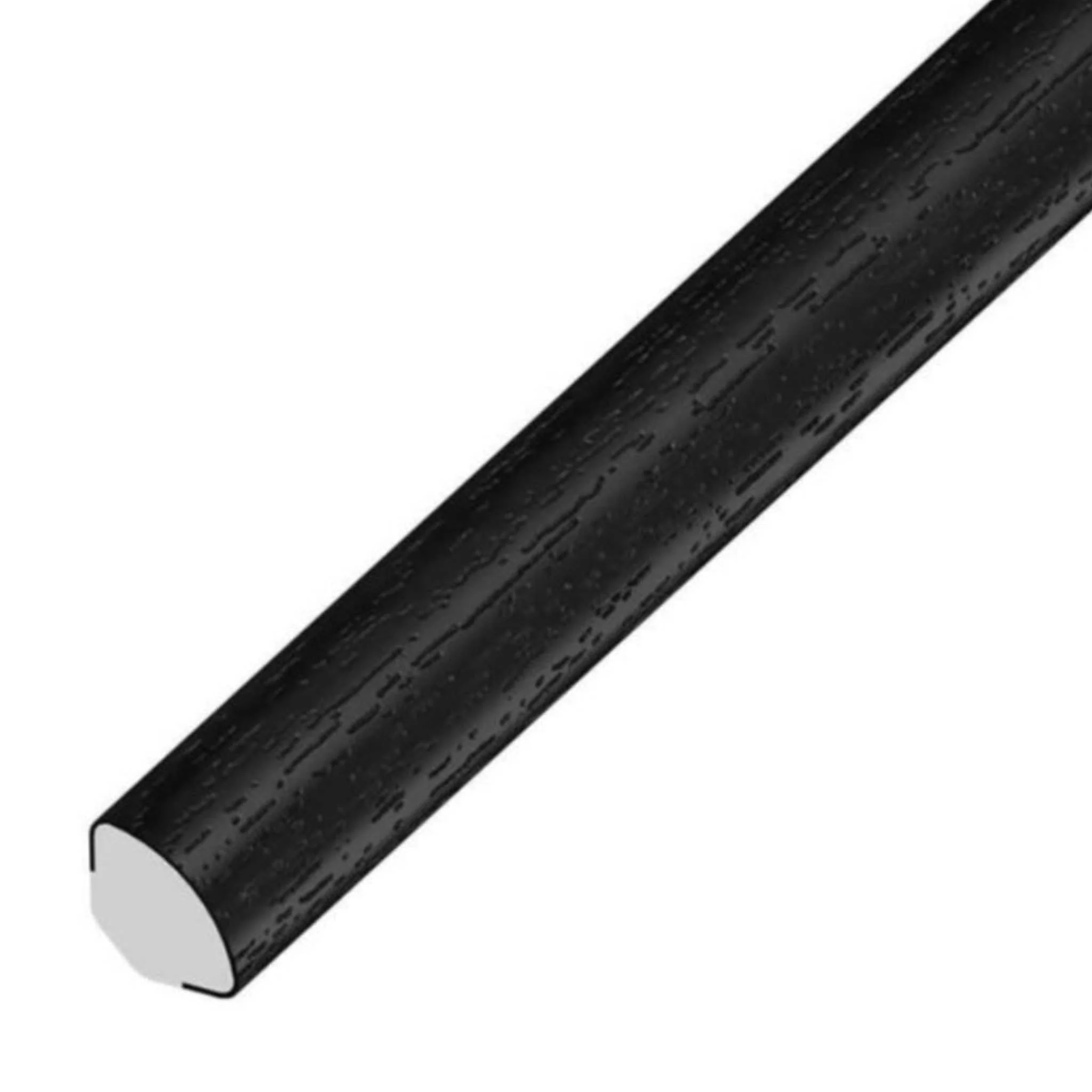 Architrave Quadrant Trim Black Ash Woodgrain 19mm 5 Metre
