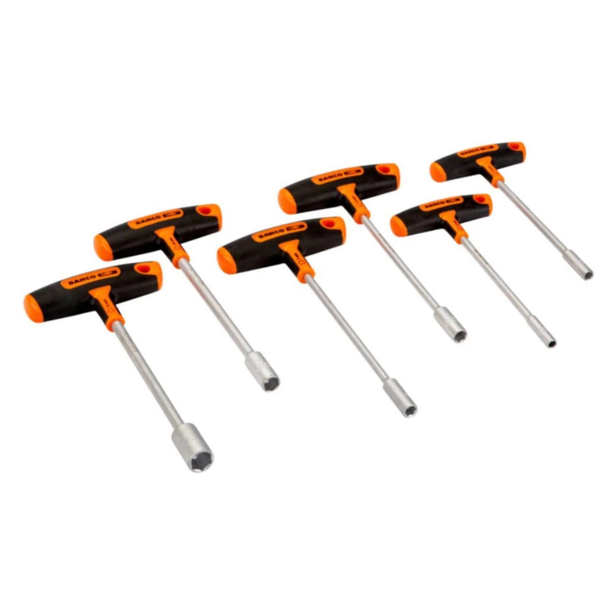 Bahco 903T-3 6 Piece Nut Driver / Spinner T-Handle Set 5-13mm