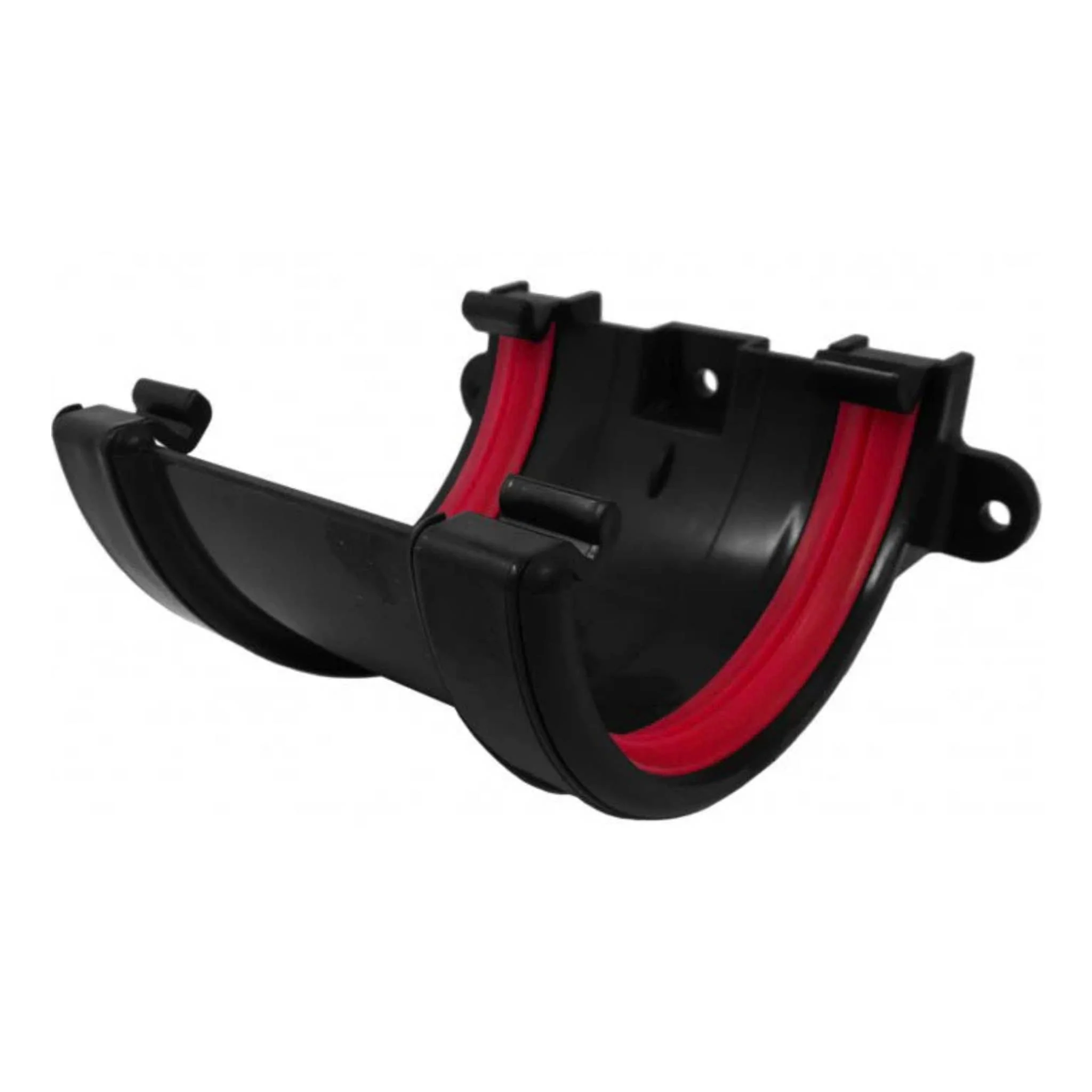 Black Round Gutter Union Bracket