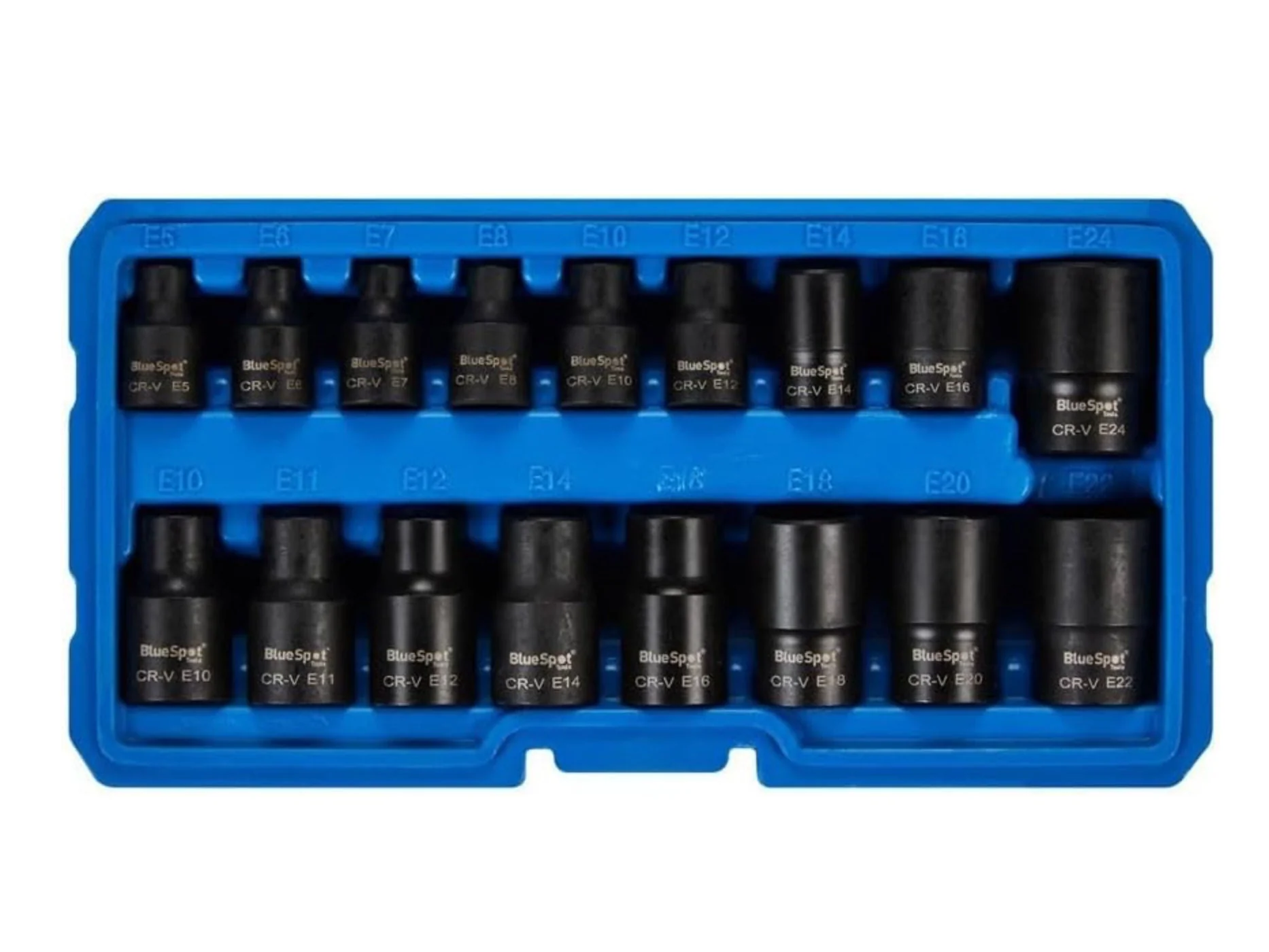 BLUE SPOT 1/2IN IMPACT TORX SOCKET SET - 8 PIECE