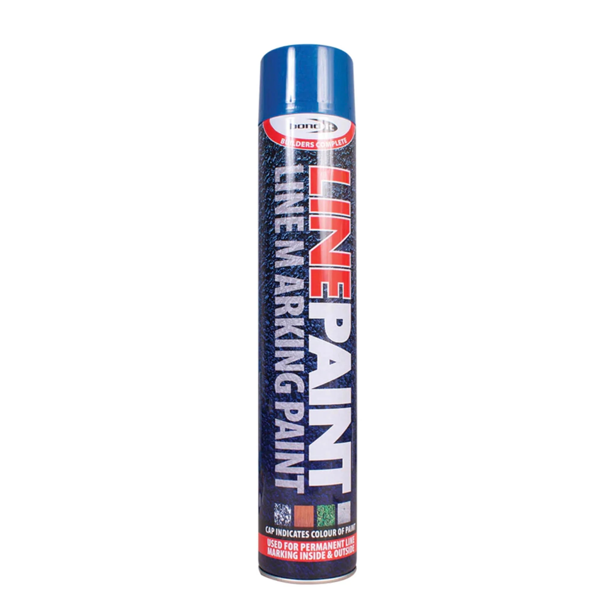 Bond-It Line Marking Permanent Spray Paint Blue 750ml