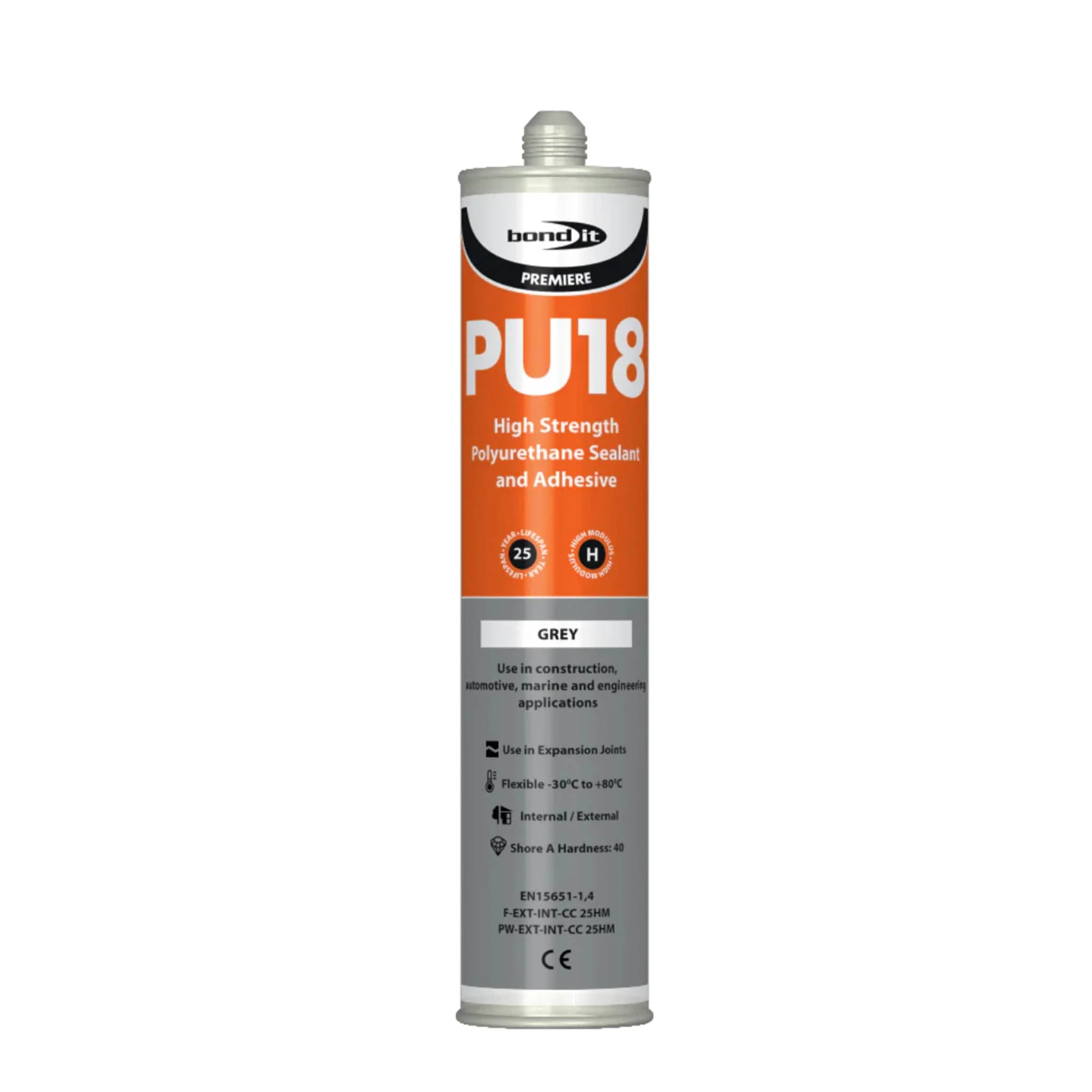 Bond-it PU18 Polyurethane Sealant and Adhesive Grey 310ml