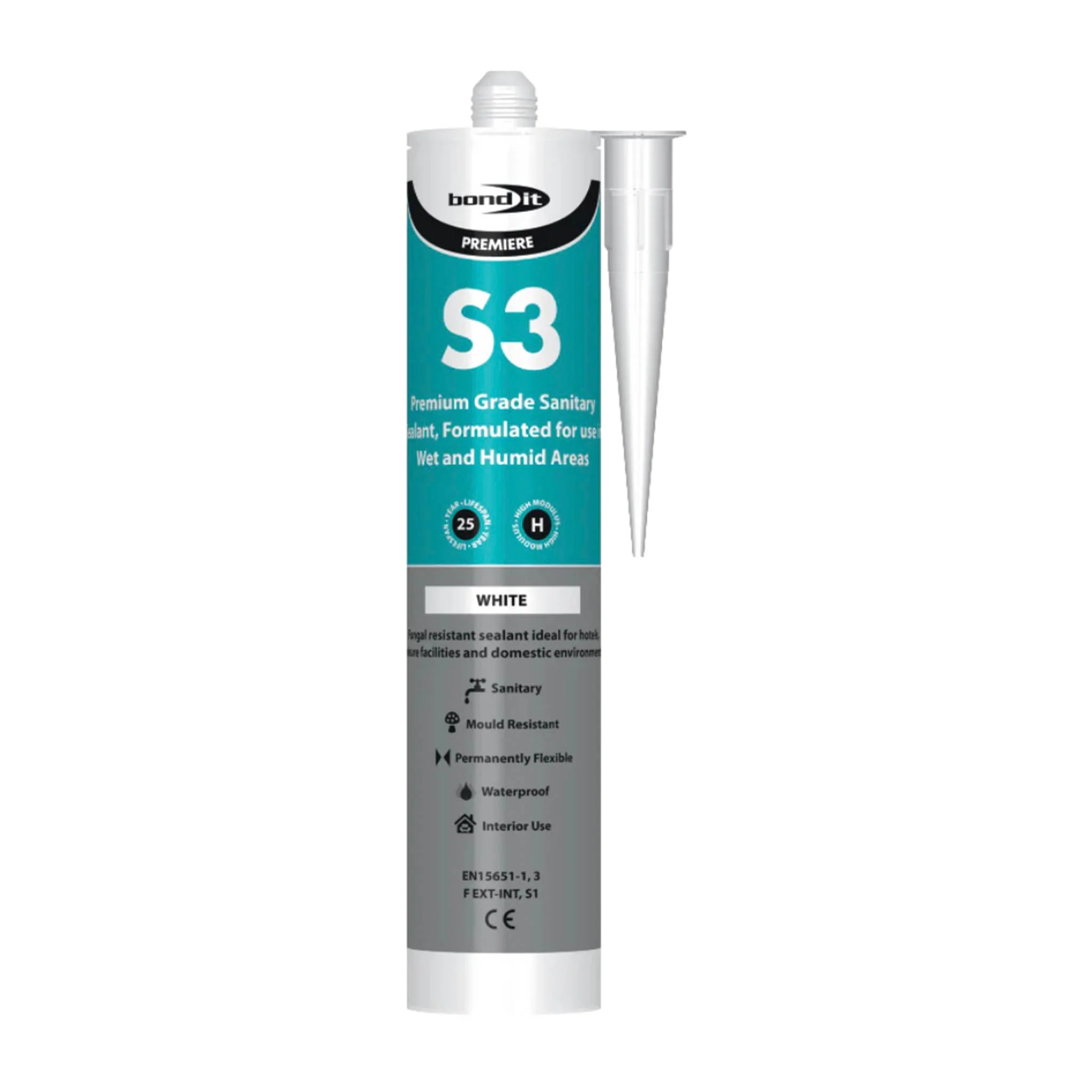 Bond-It S3 Bath And Sanitary Premium Grade Silicone White