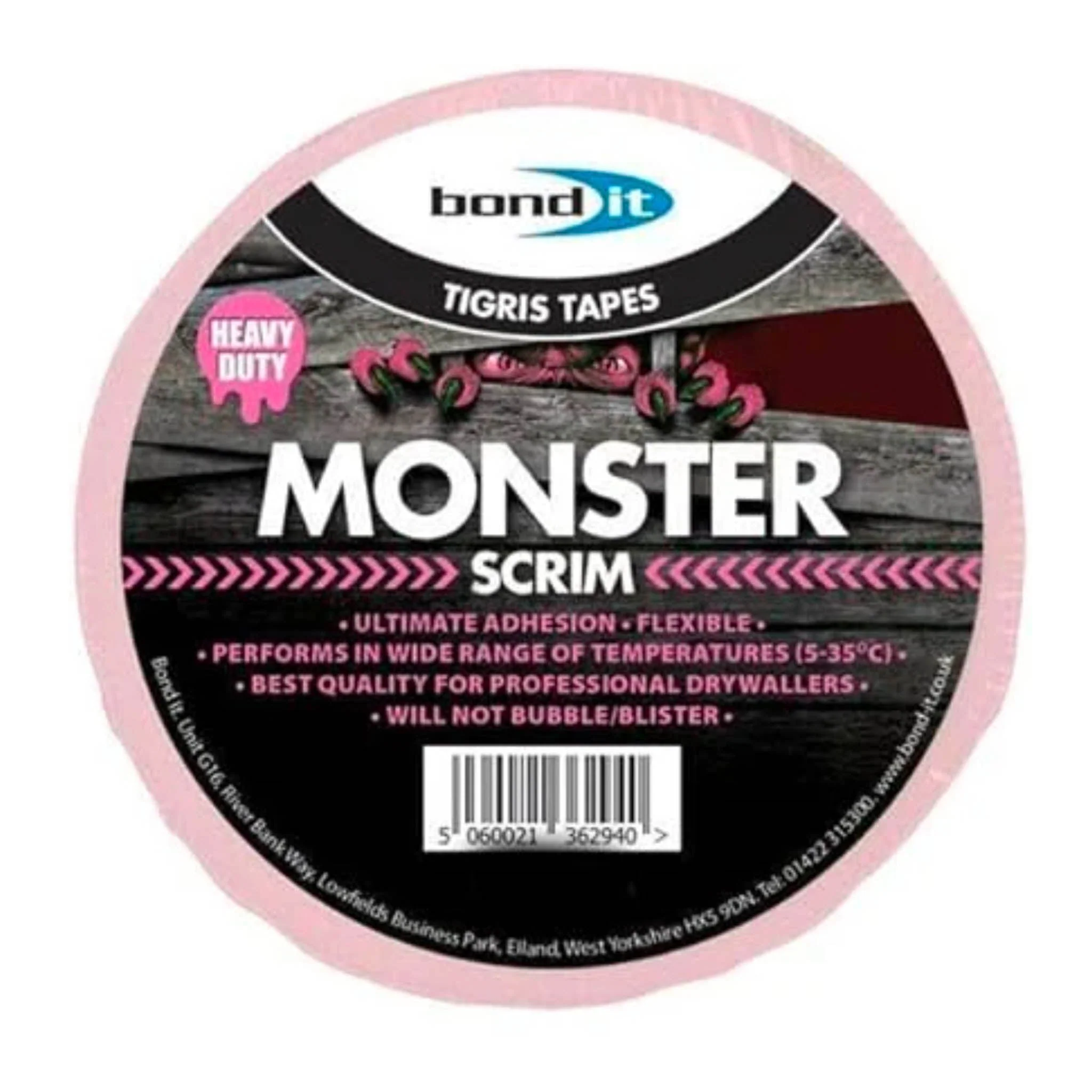 Bond-It Scrim Cloth Monster Pink Tape 50mm x 90 Metre