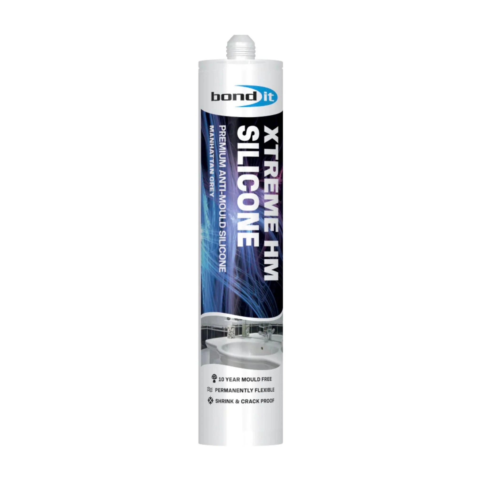 Bond-It Xtreme Manhattan Grey Bath and Sanitary Silicone