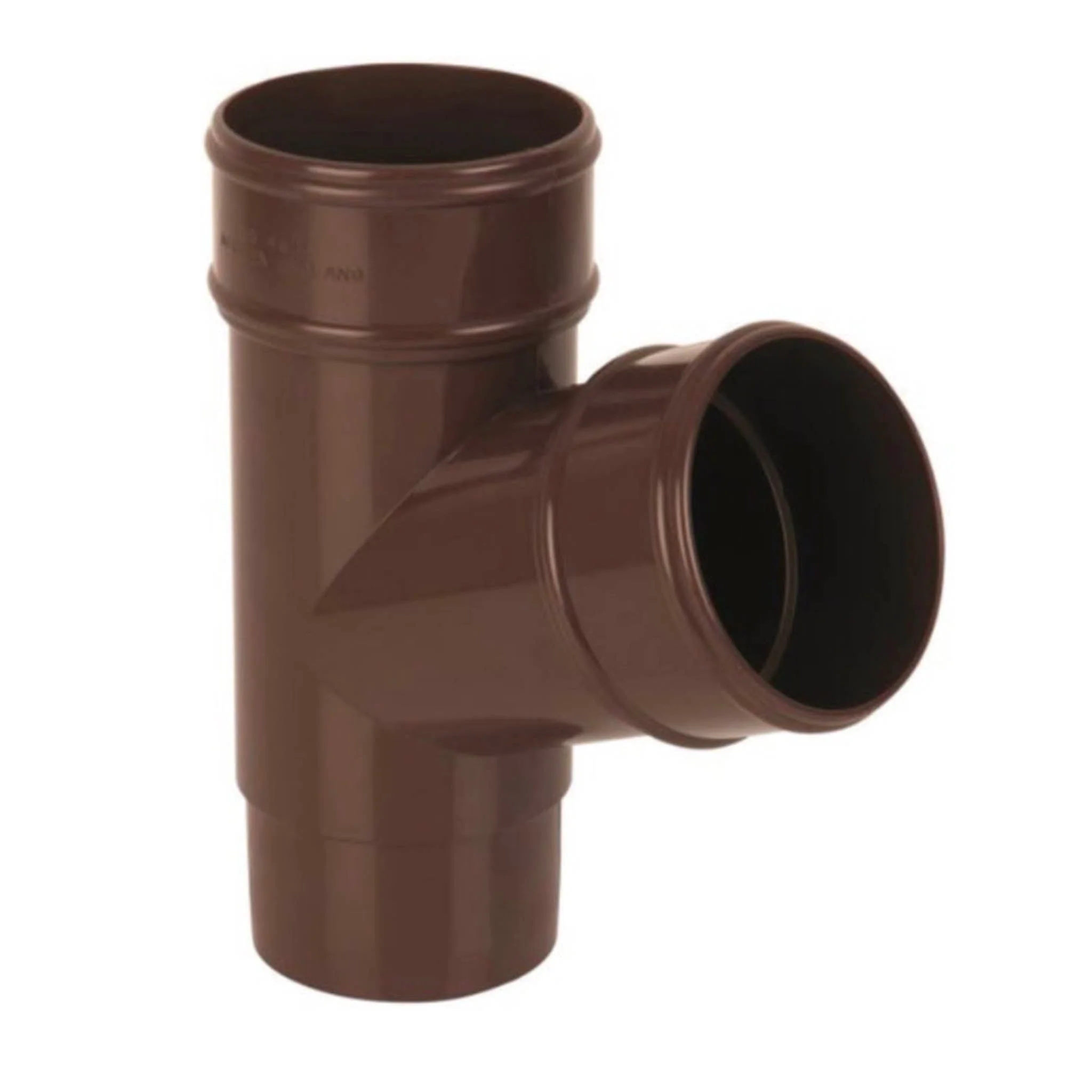 Brown Round Downpipe Branch 112 Degree