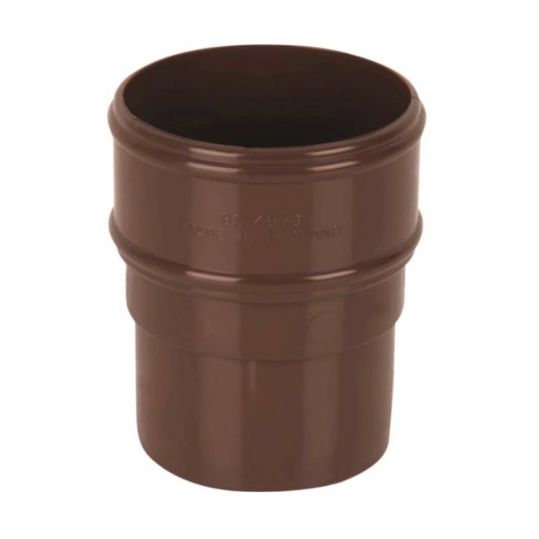 Brown Round Downpipe Socket