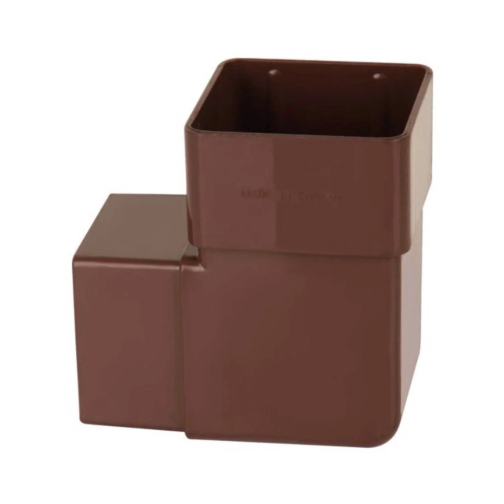 Brown Square Downpipe 92.5 Degree Offset Bend