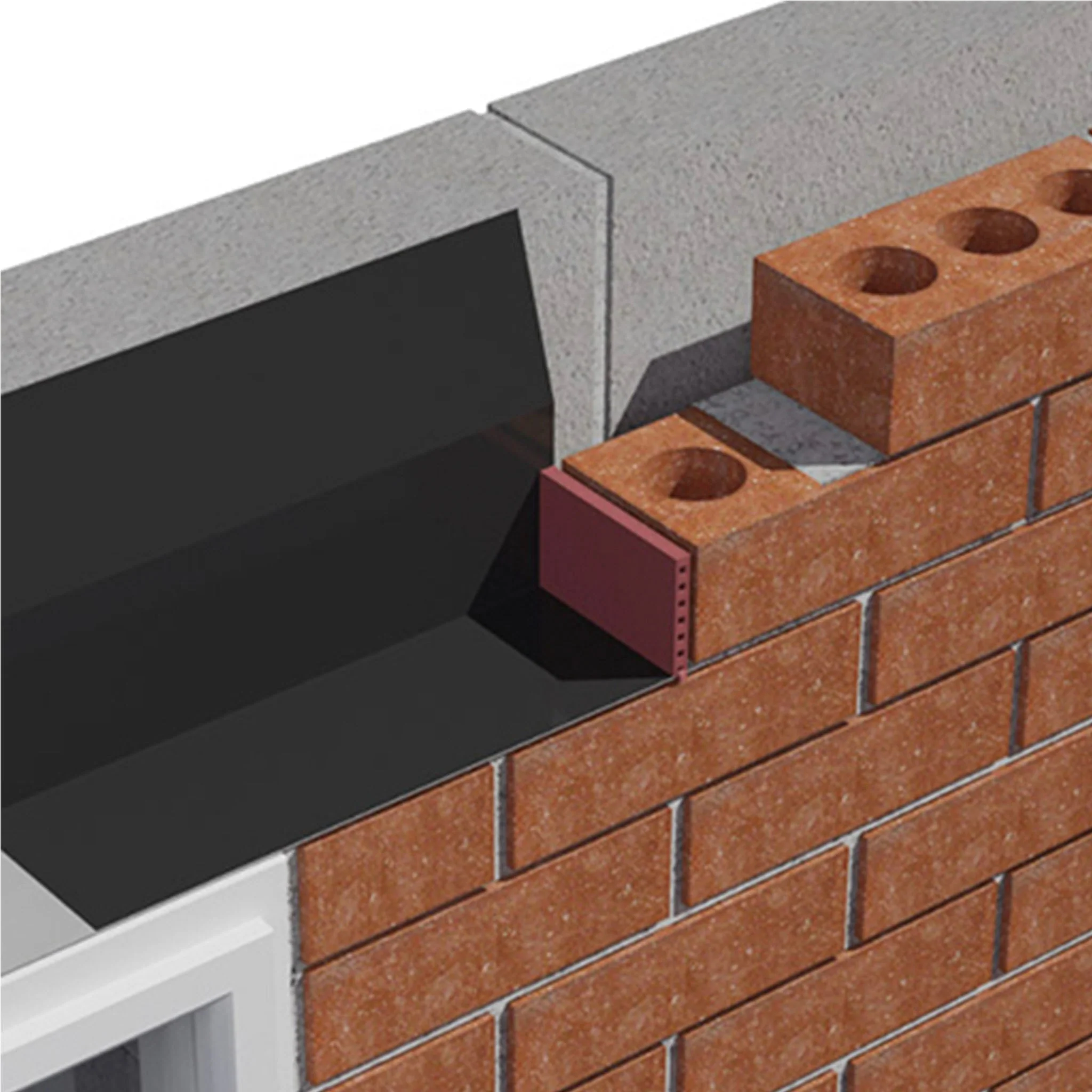 Cavity Wall Weep Vent 65mm x 10mm x 100mm - Image 2