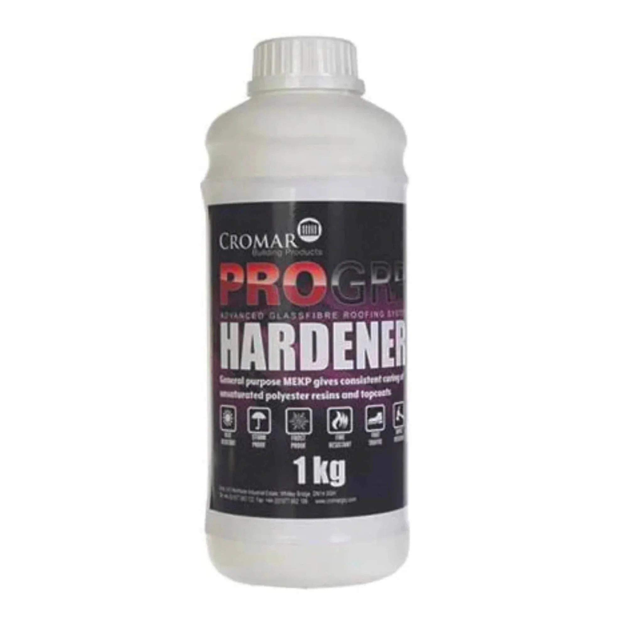 Cromar GRP Catalyst Fibreglass Resin And Topcoat Hardener 1kg