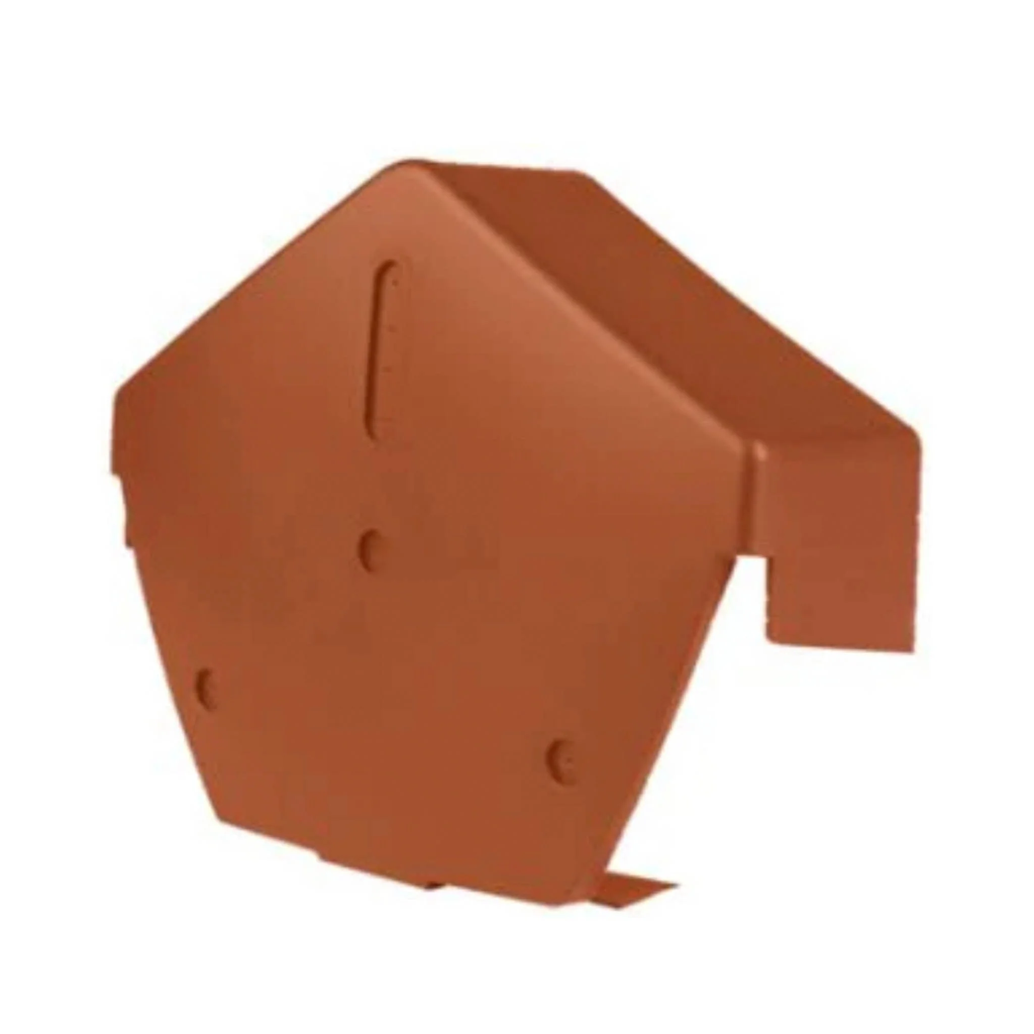 Cromar Universal Dry Verge Angled Centre Cap - Terracotta Brown