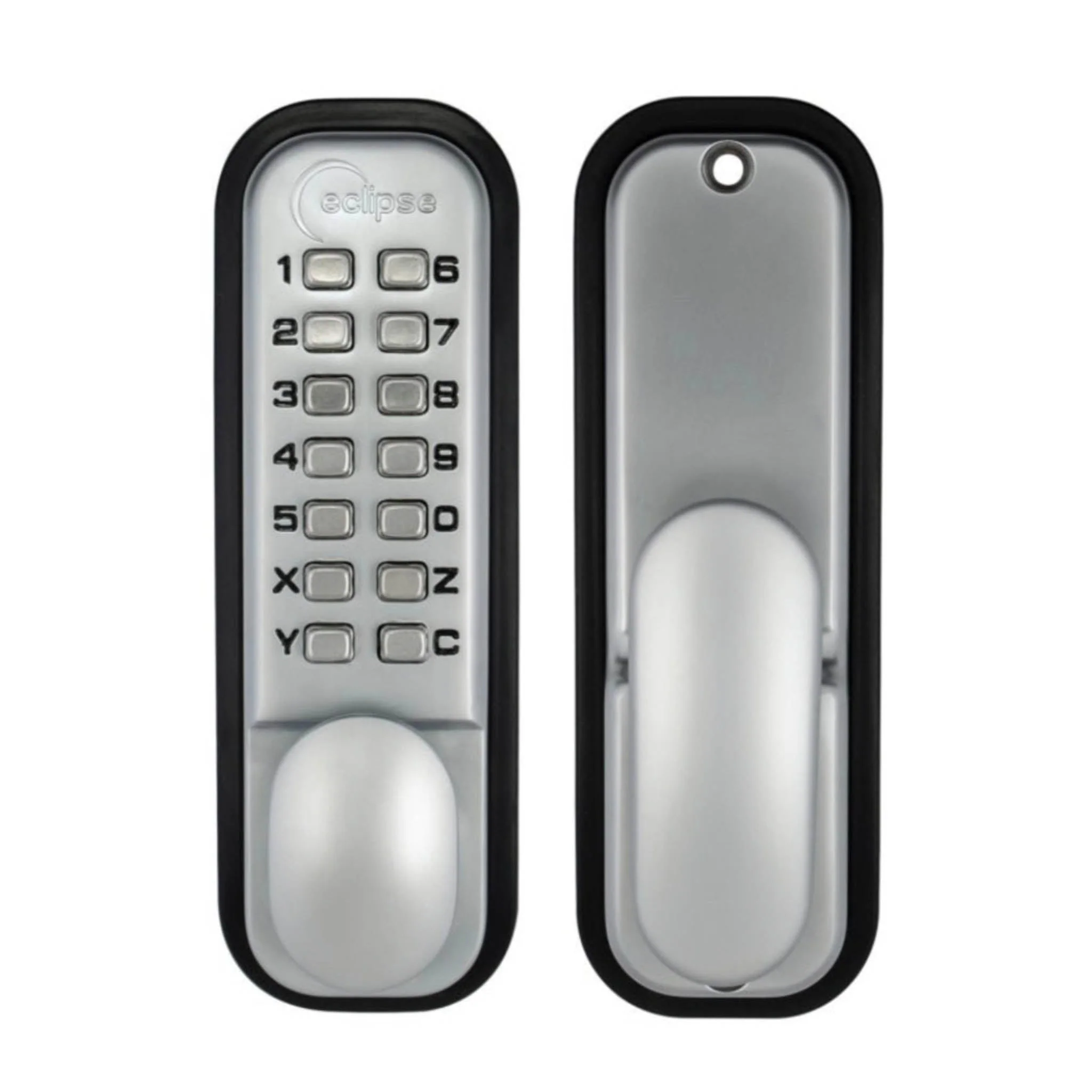 Digital Door Lock Chrome With Hold Back