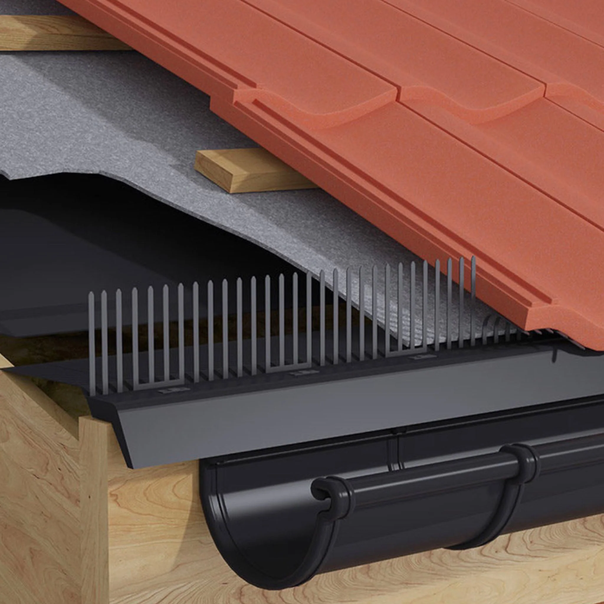Eaves Guard Over Fascia Vent With Bird Comb 3 In 1 - 1 Metre - Image 2