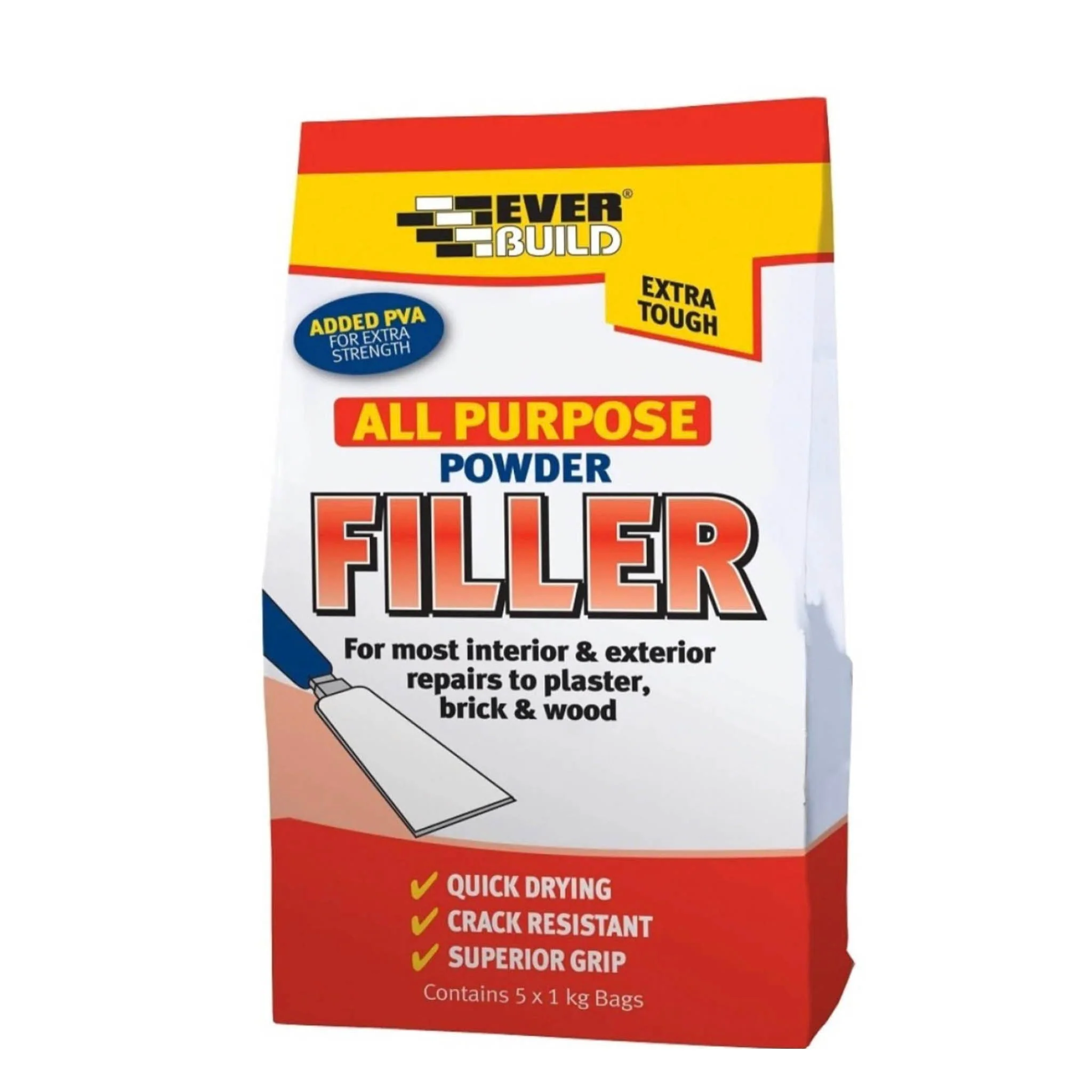 Everbuild All Purpose Powder Filler White - 450gm