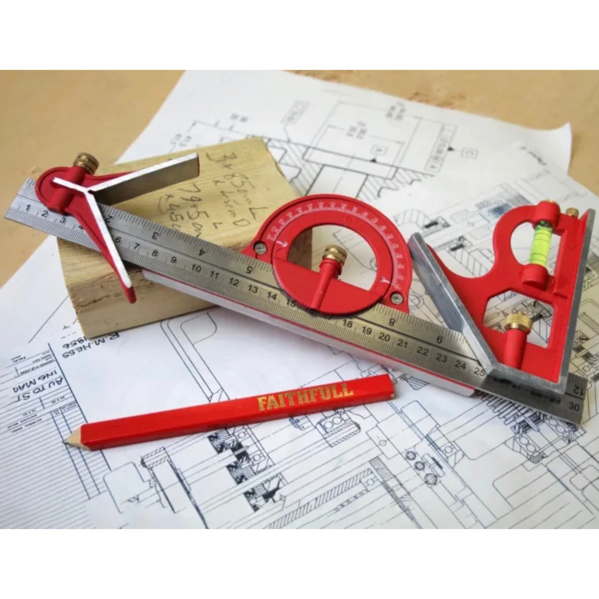 Faithfull Combination Square Set 300mm - 12in - Image 3