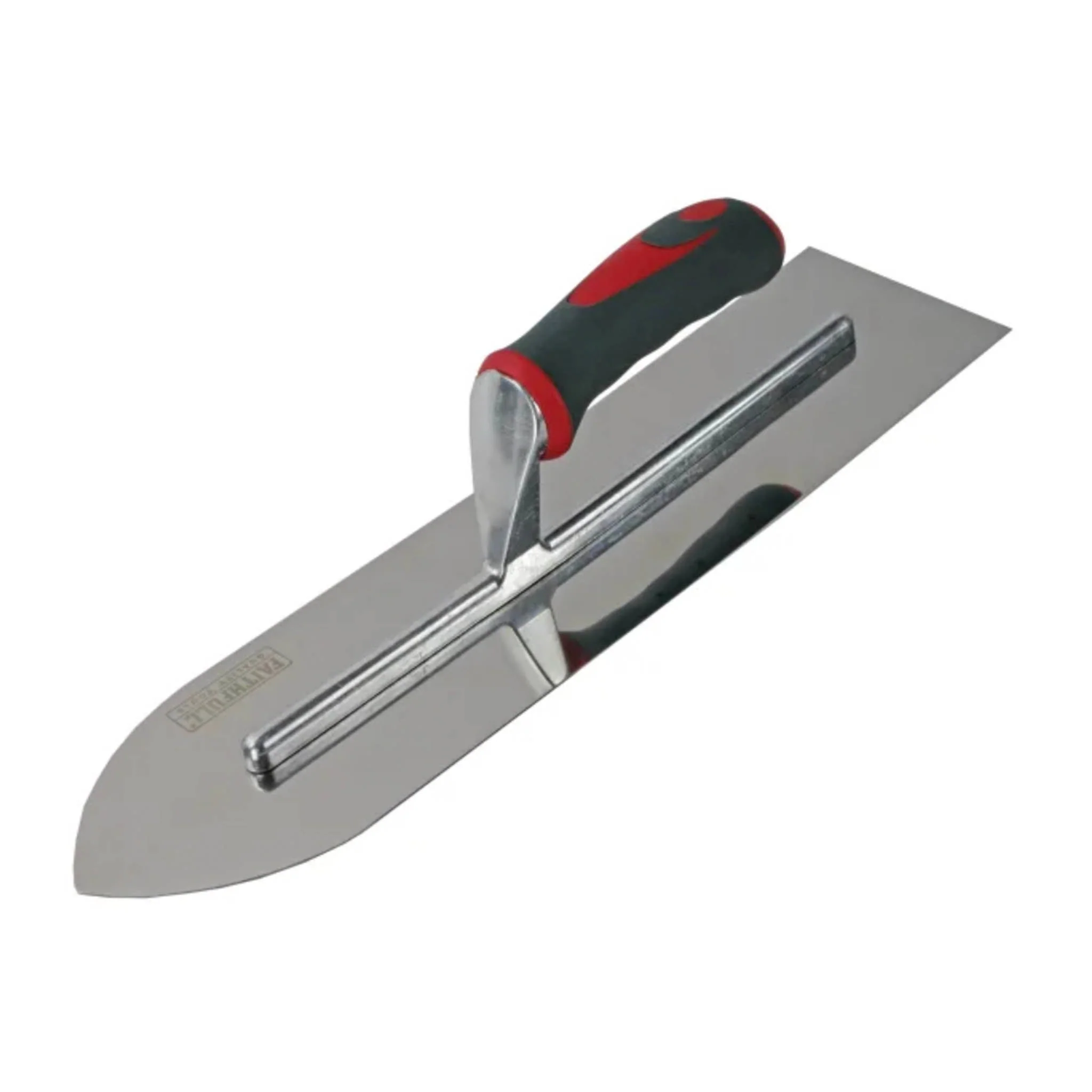 Faithfull Flooring Trowel Stainless Steel Soft Grip Handle 16in x 4in