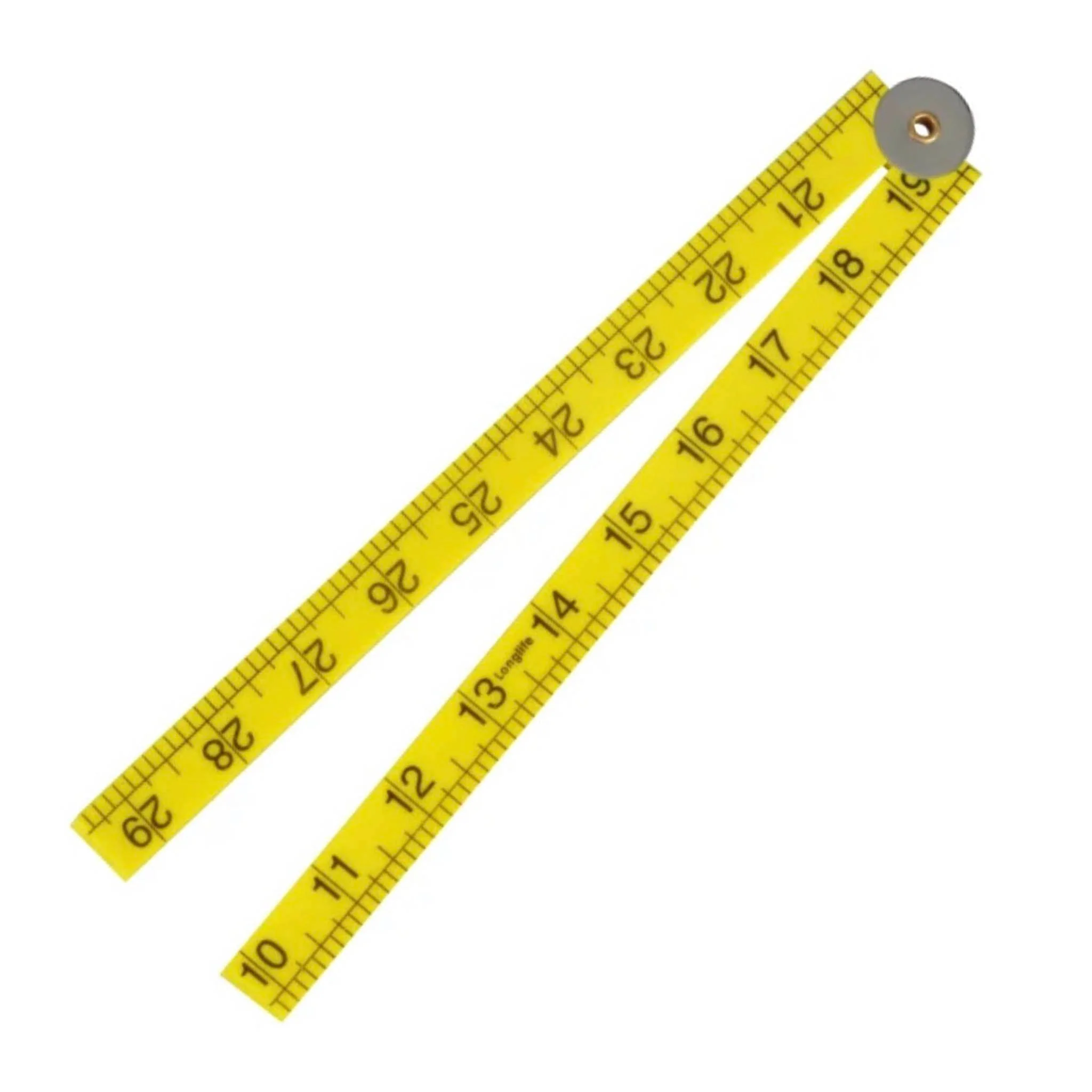 Faithfull Folding Rule Yellow ABS Plastic 1 Metre