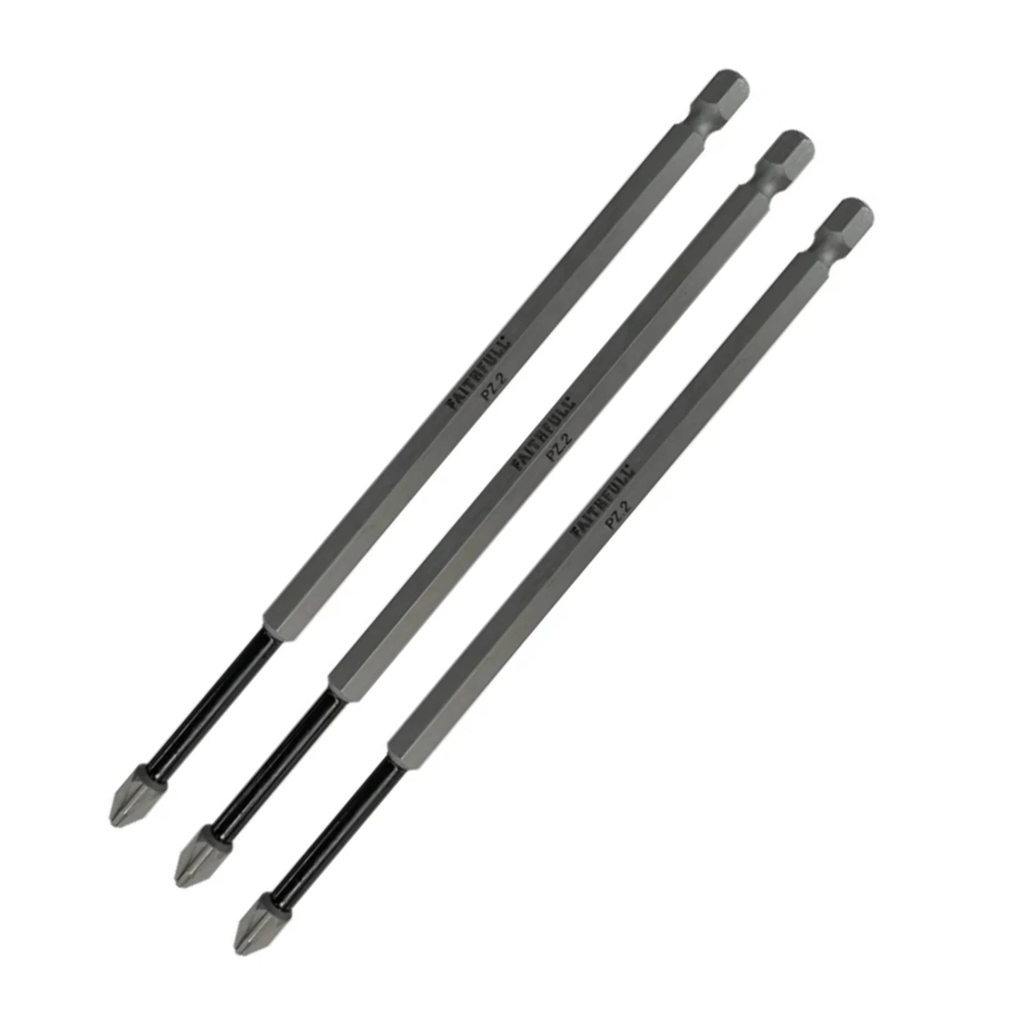 Faithfull Impact Screwdriver Bits PZ2 x 150mm - 3 Pack