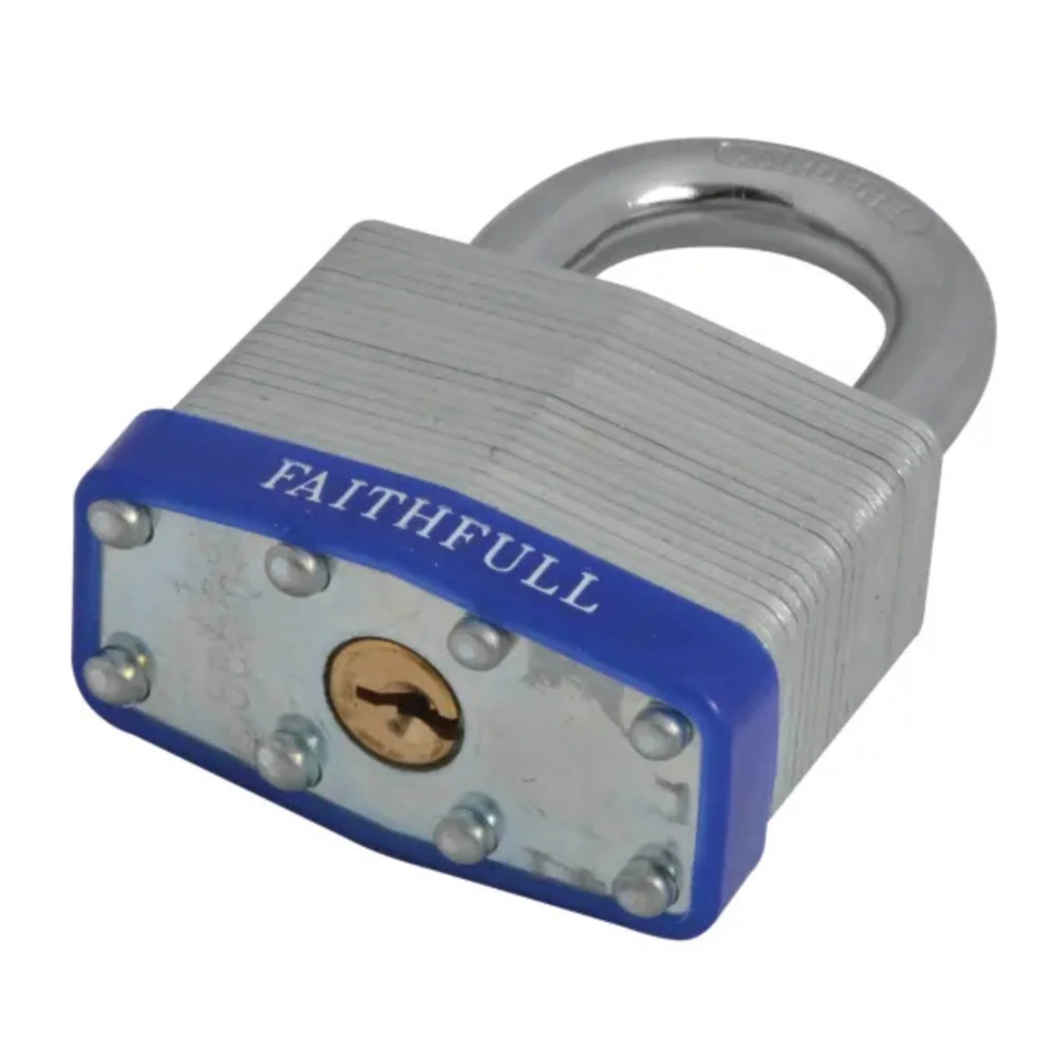 Faithfull Laminated Steel Padlock 50mm 3 Keys - Image 2