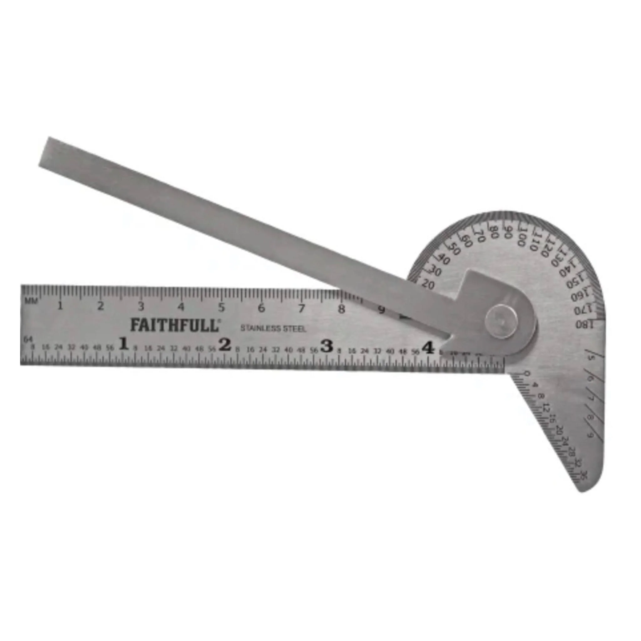 Faithfull Multi Purpose Angle Protractor 100mm