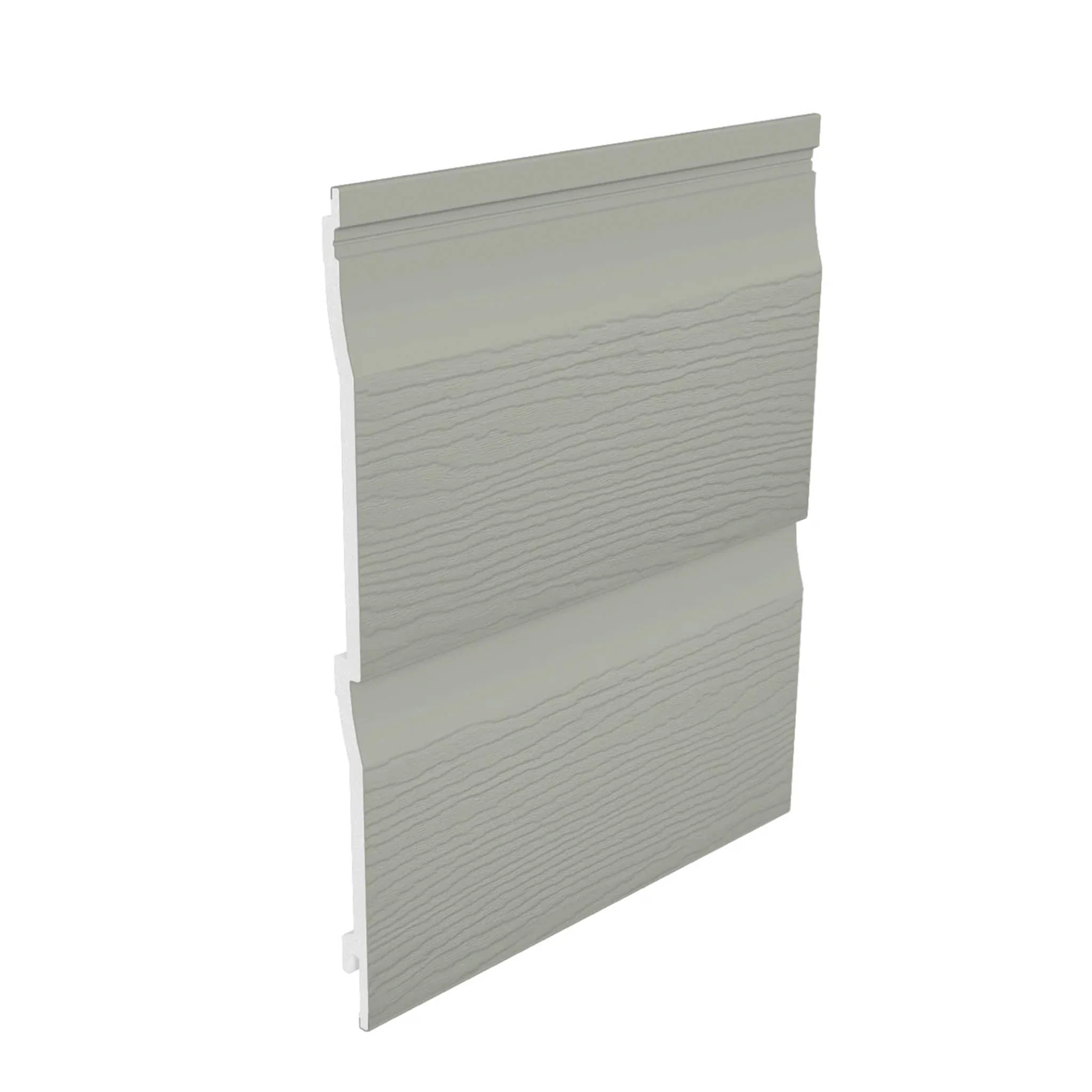 Fortex Double Shiplap Cladding Embossed Misty Grey 333mm x 5 Metre - Image 2