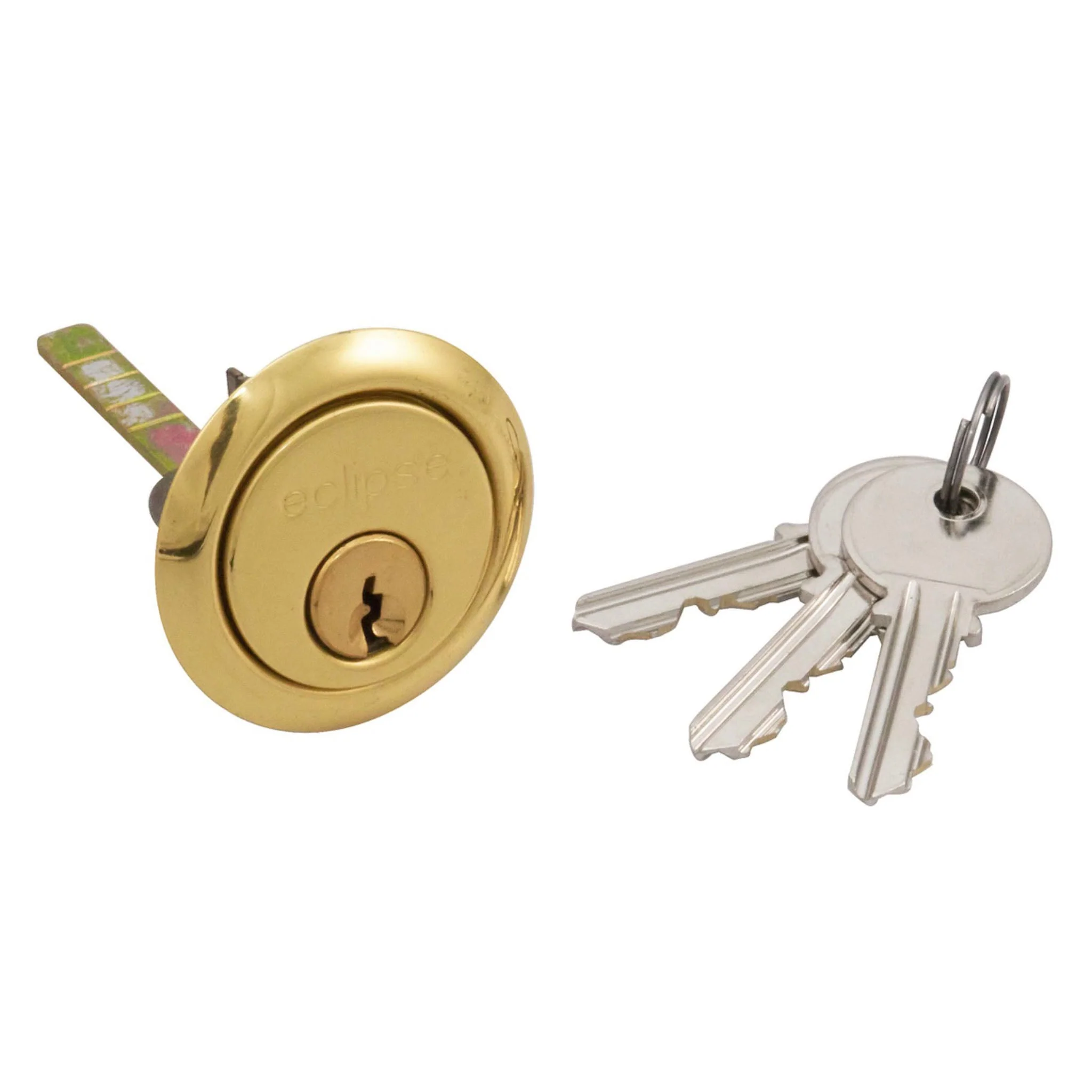 Frisco Replacement Cylinder Polished Brass 3 Keys