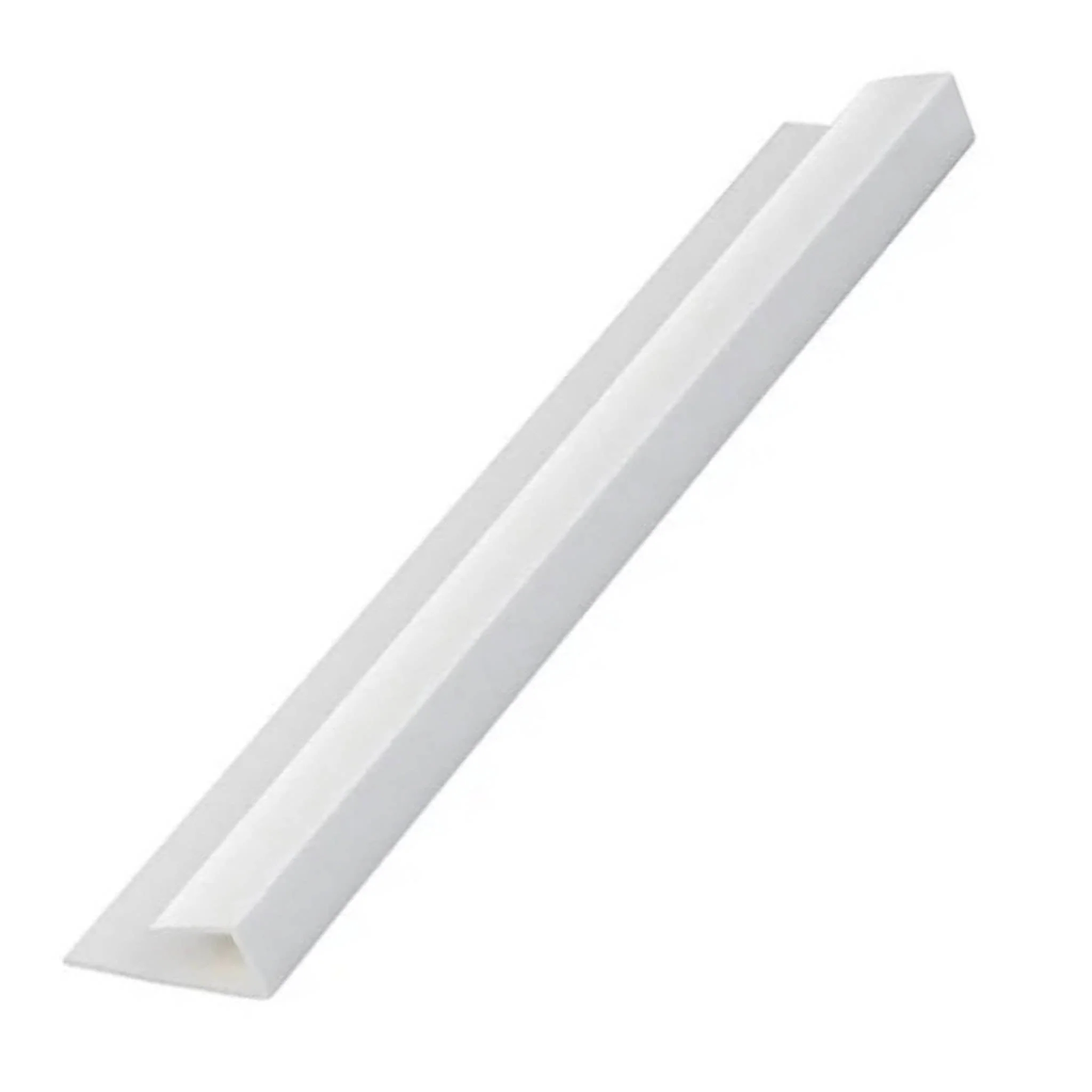 Geopanel 5mm PVC Starter Trim End U White 2.7 Metre