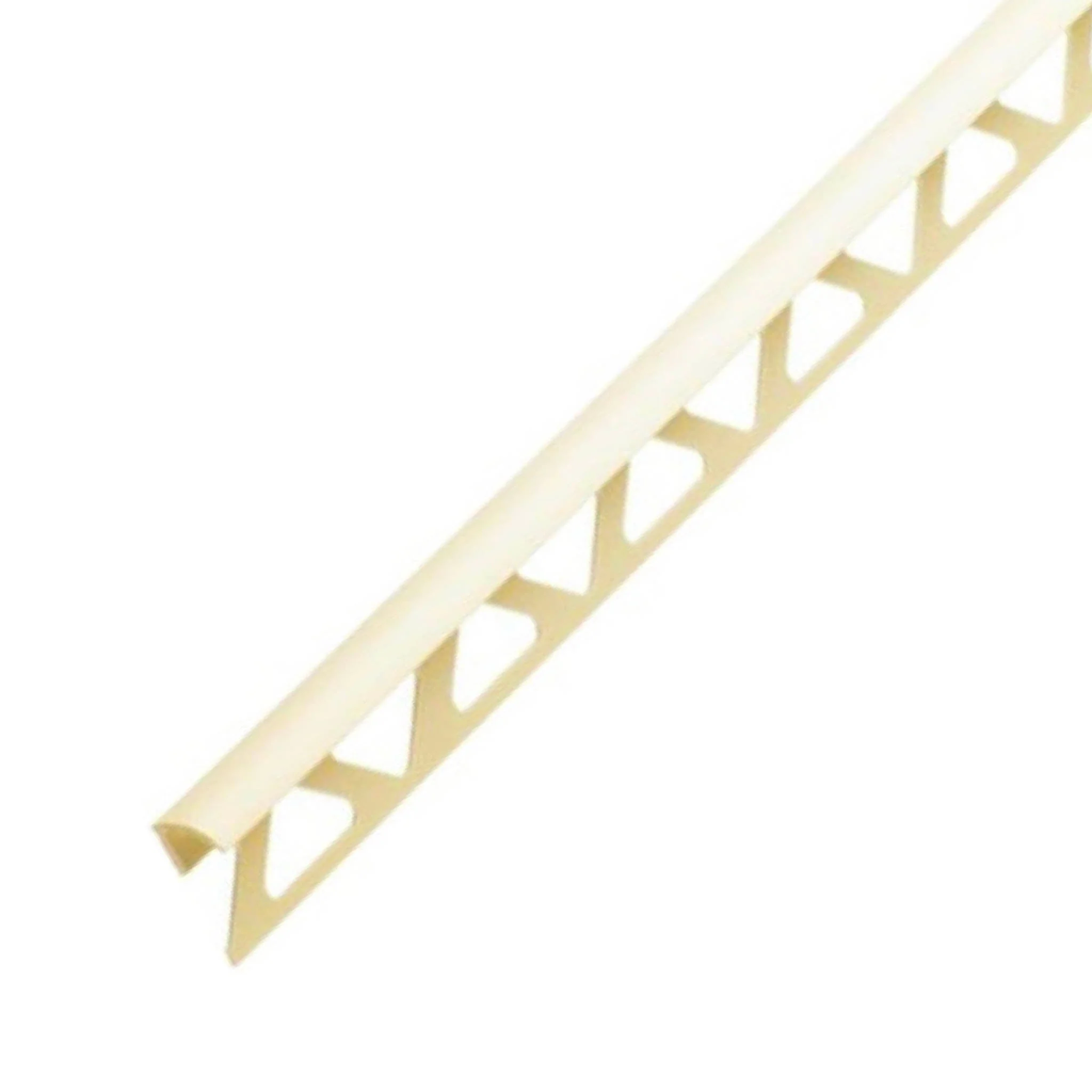 Holelux Tile Trim Plastic Cream - 6mm x 2.44 Metre