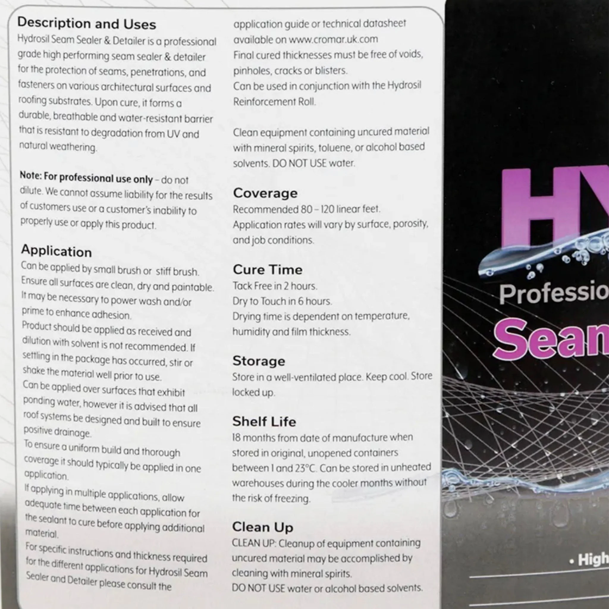 Hydrosil Seam Sealer And Detailer 7.5 Litre - Image 4