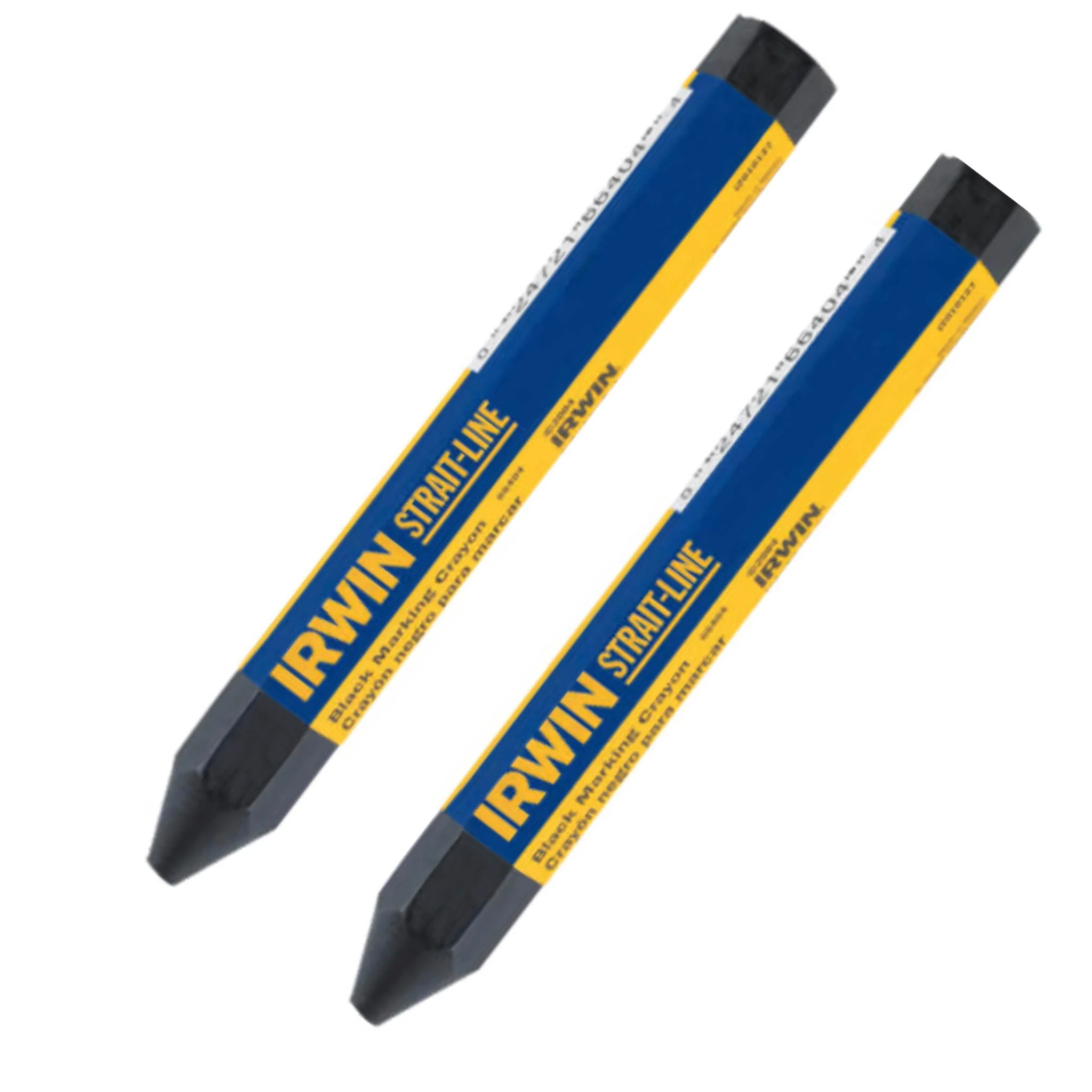 Irwin Marking Crayon Black 2 Pack