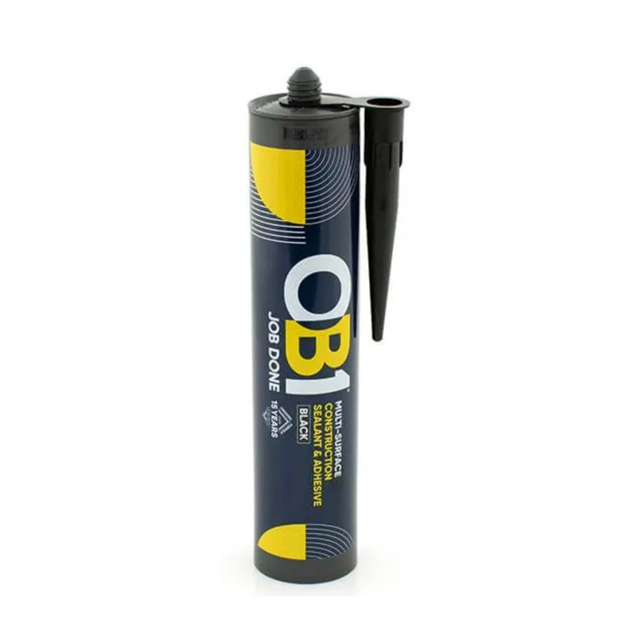 OB1 Multi-Surface Construction Sealant And Adhesive Black 290ml