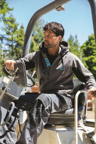 OX TOOLS WORKWEAR Black and Grey Hoodie - Image 3