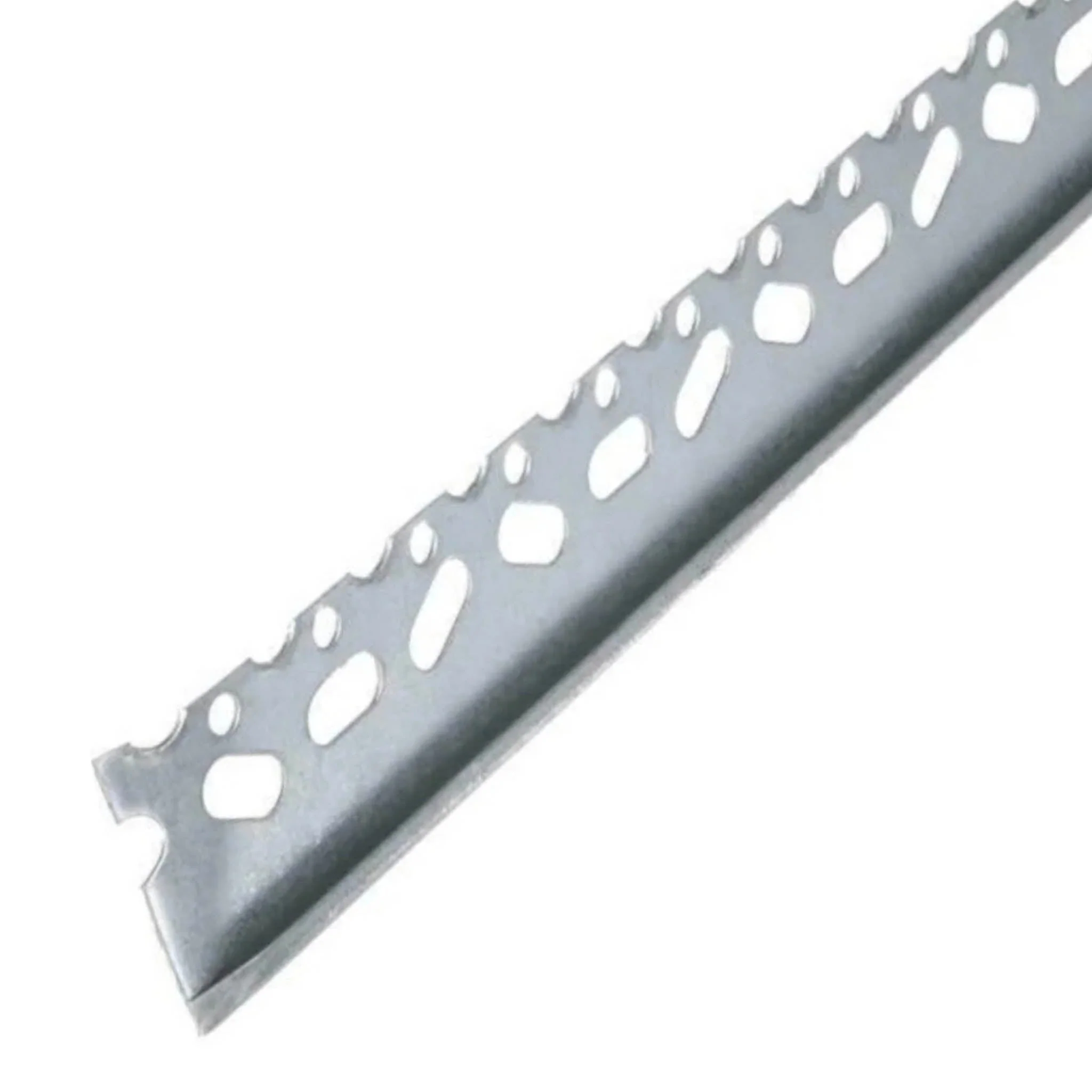 Perforated Plastering Stop Bead 3mm Steel 2.4 Metre