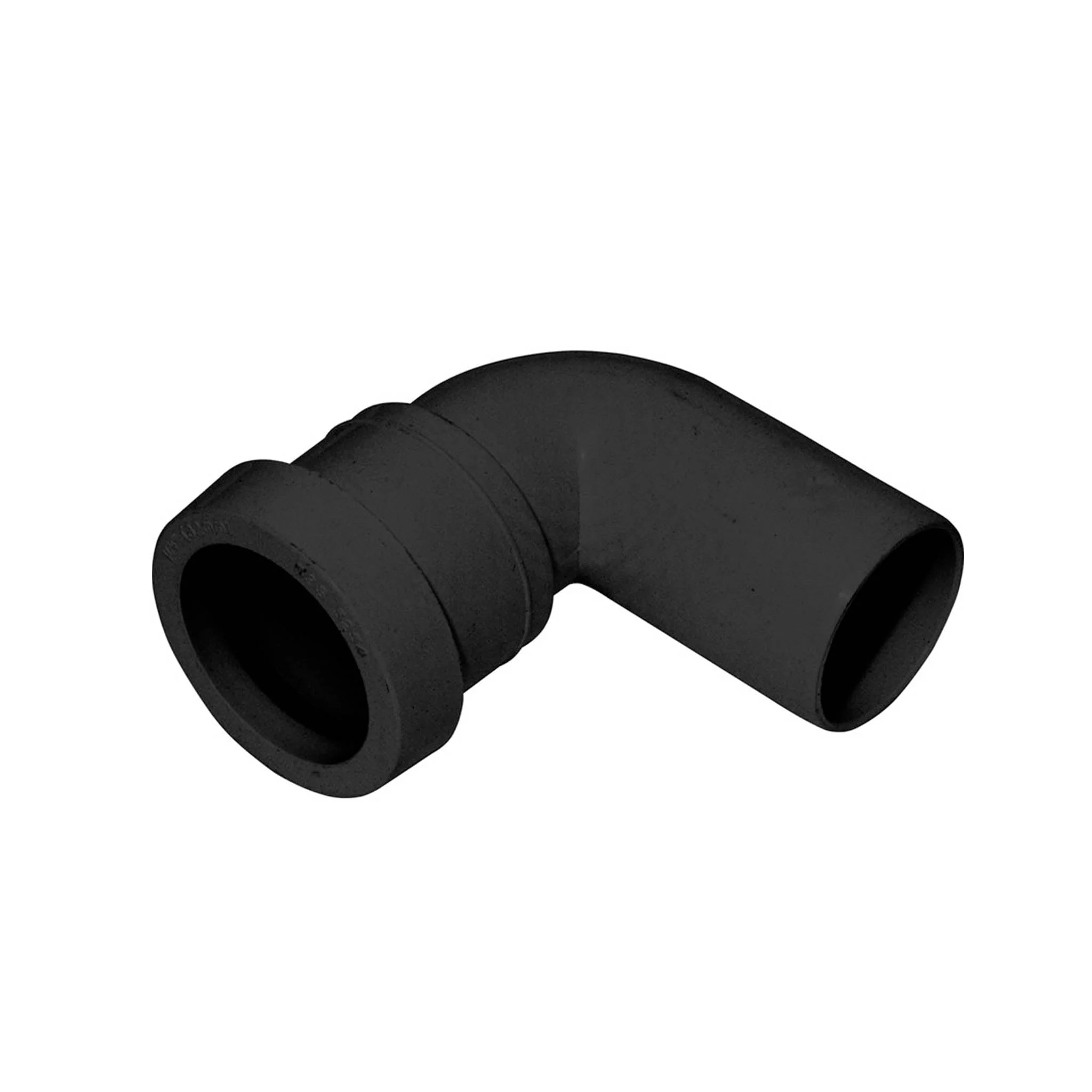Push Fit Waste Pipe Black P-S Trap Converter Bend  - 32mm