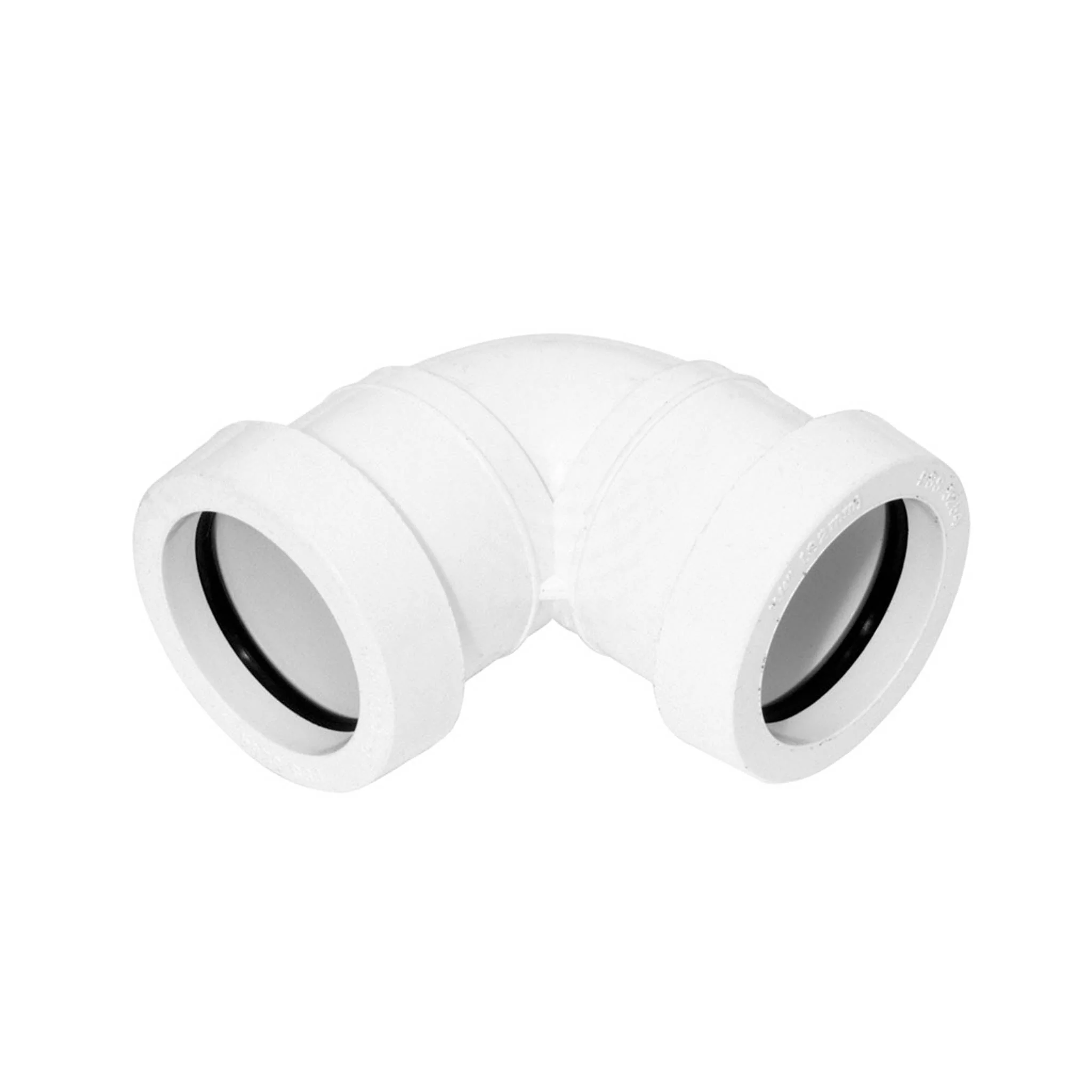 Push Fit Waste Pipe White Knuckle Bend 32mm - 90 Degree