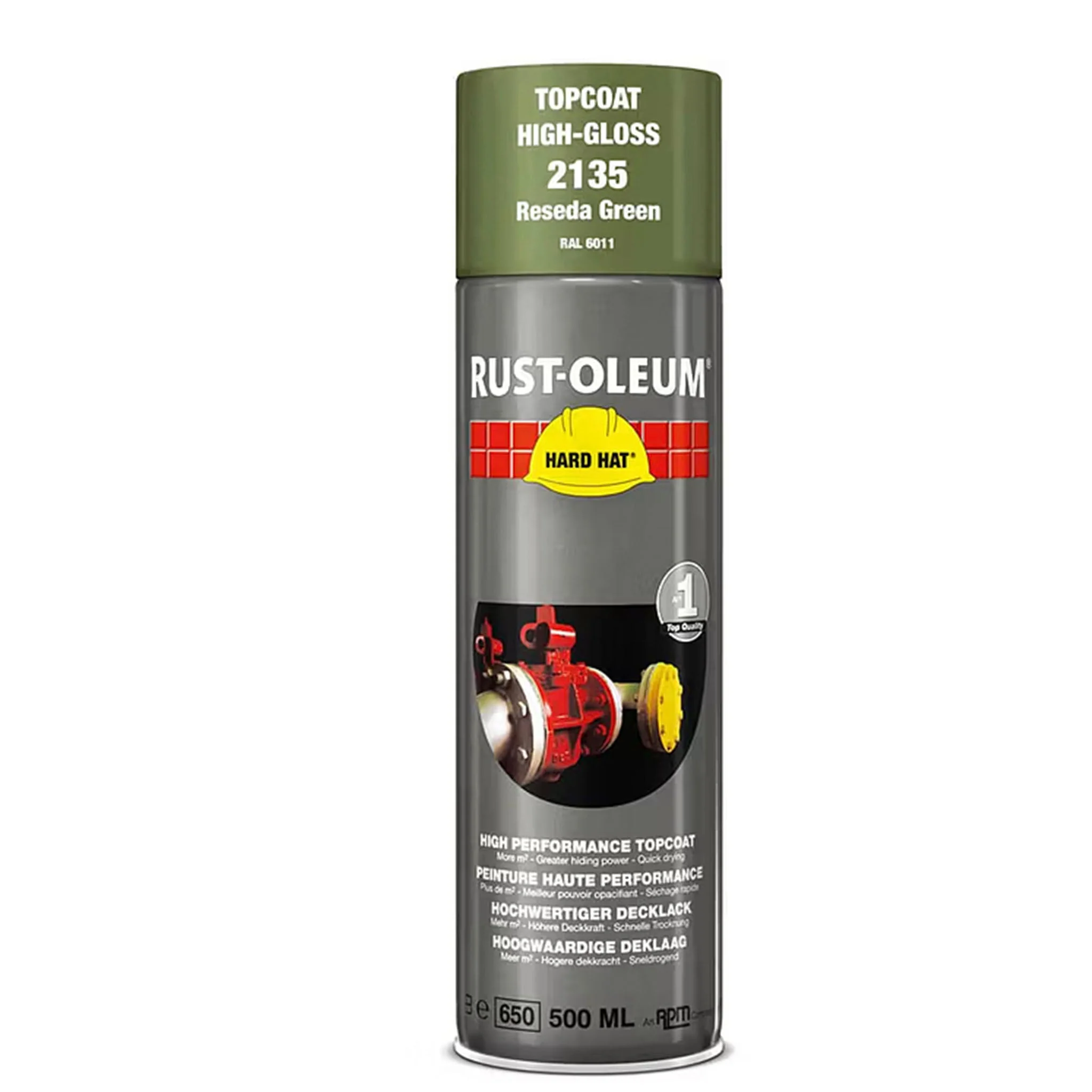 Rust-Oleum Hard Hat Top Coat Spray Paint - 500ml - Image 16
