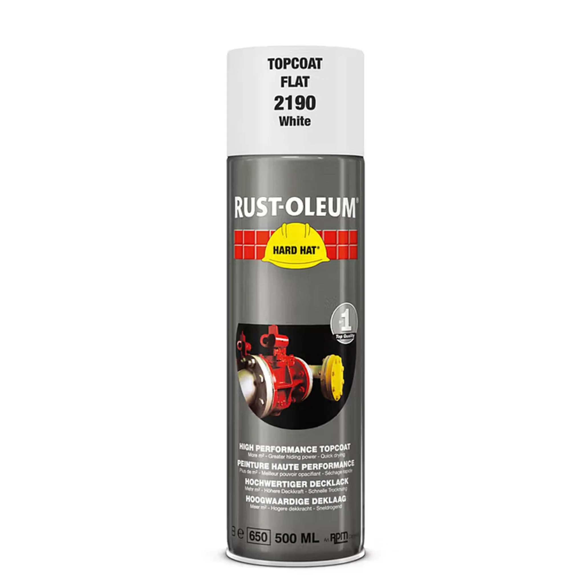 Rust-Oleum Hard Hat Top Coat Spray Paint - 500ml - Image 24