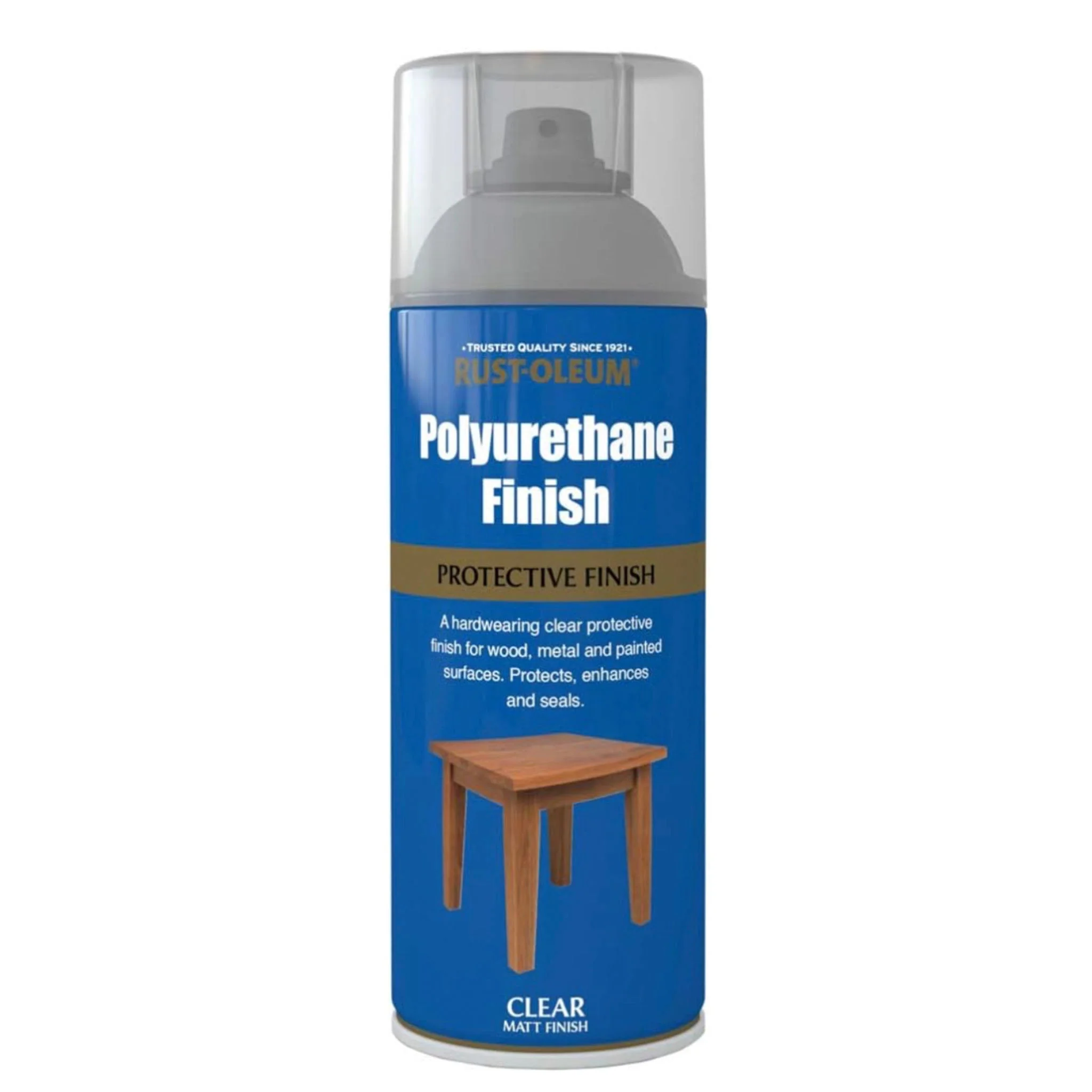 Rust-Oleum Polyurethane Finish Clear Spray Paint - 400ml - Image 2