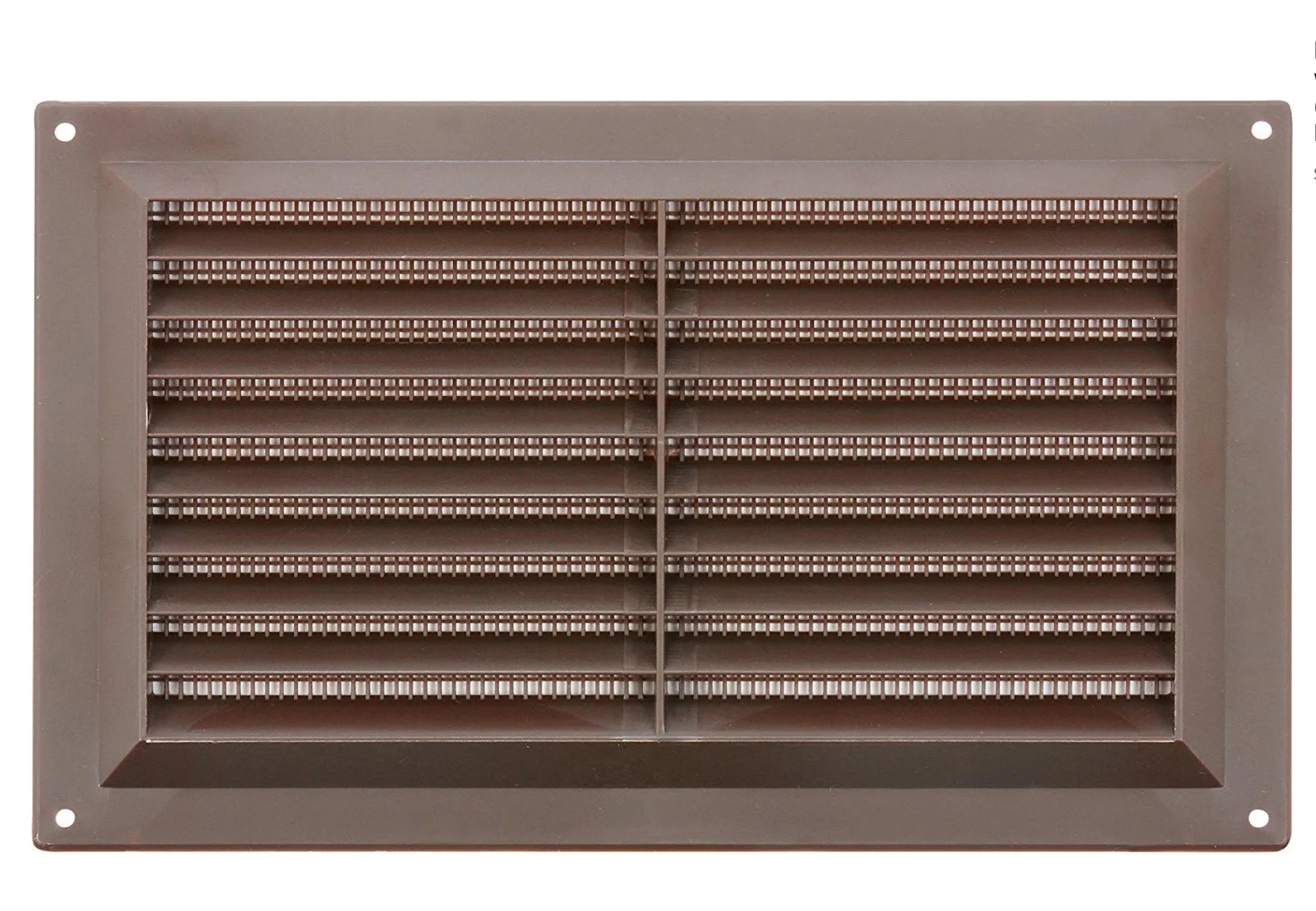 RYTONS LOUVRE VENT 9 X 3 BROWN WITH FLY MESH