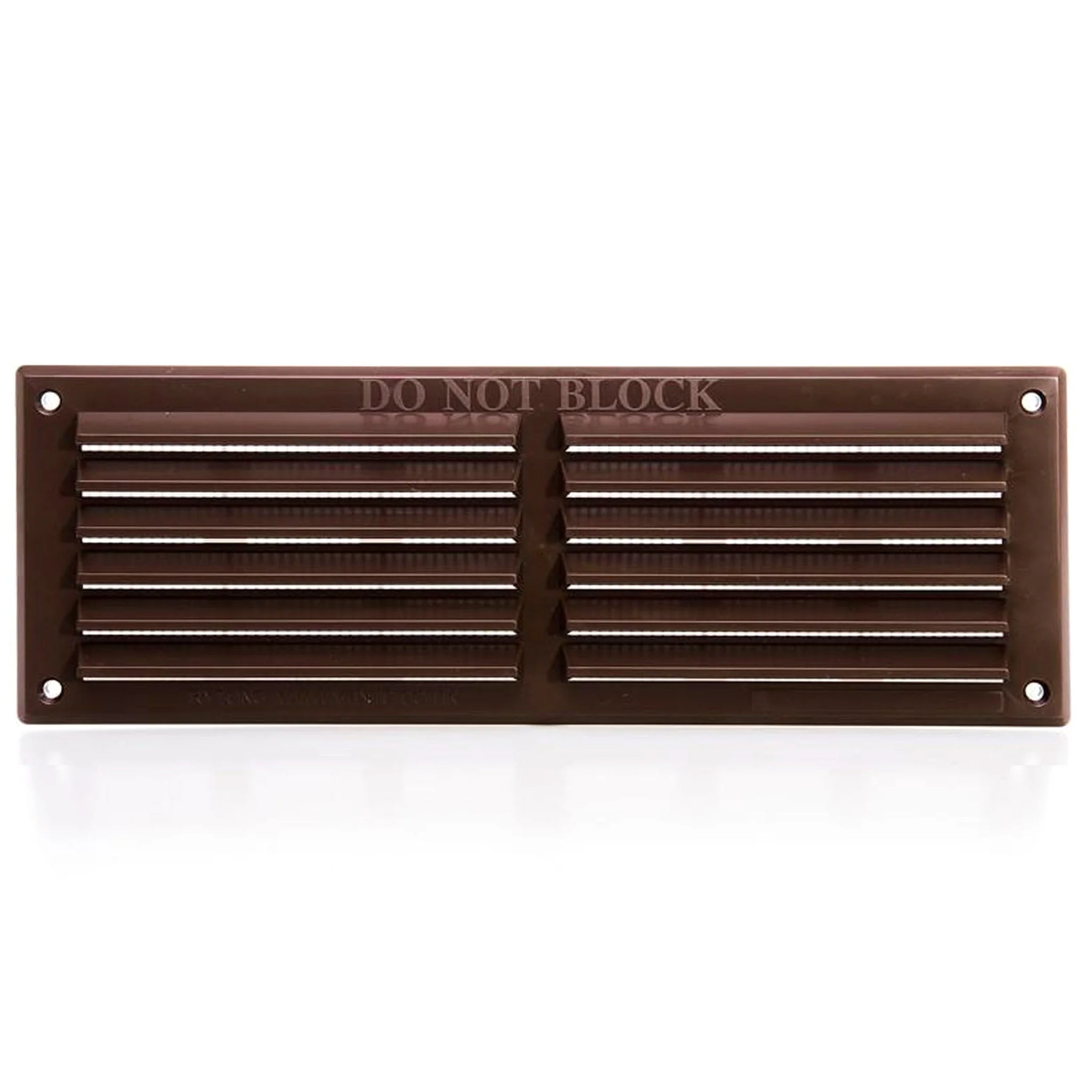 Rytons Louvre Vent Brown with Fly Screen - 9in x 3in