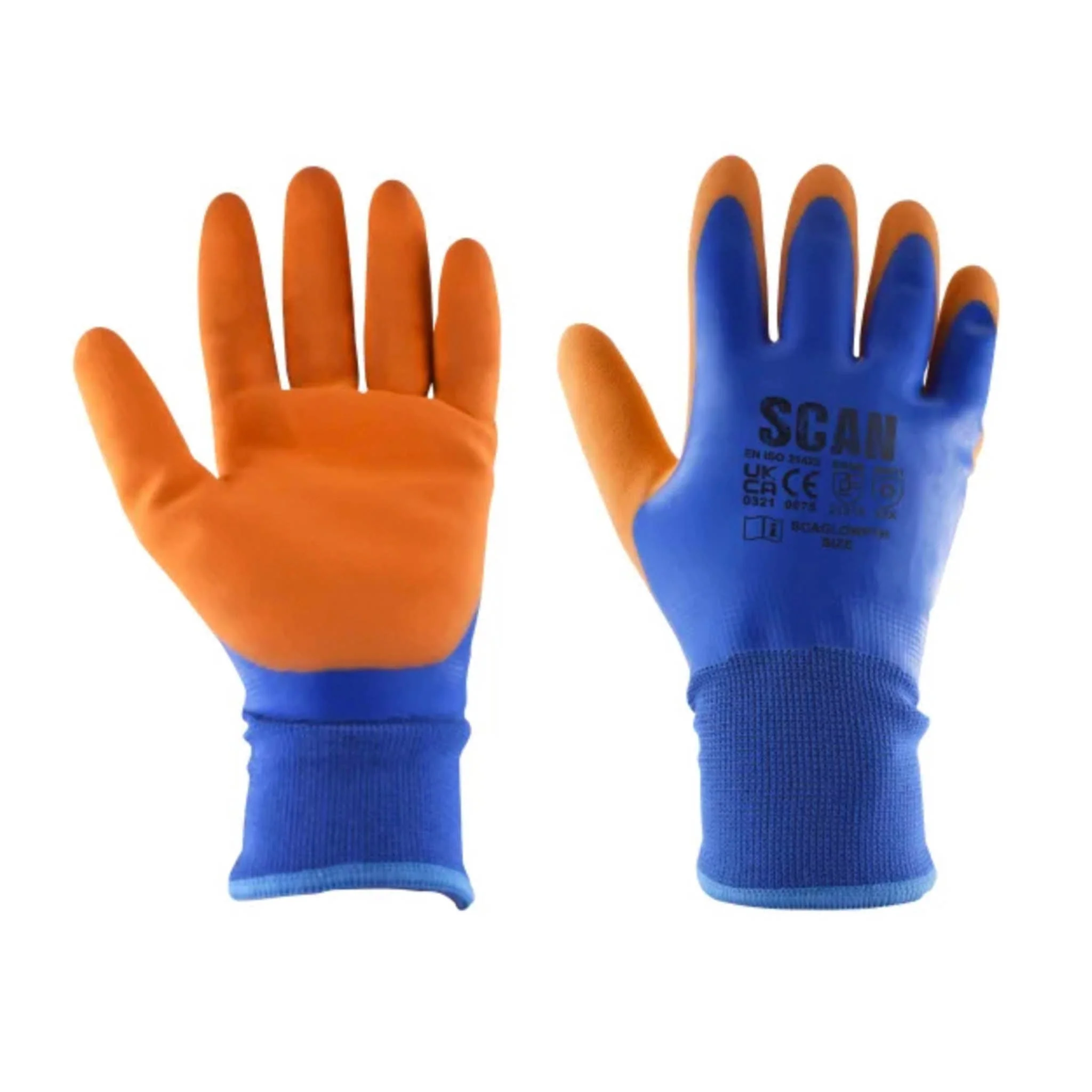 Scan Thermal Waterproof Latex Winter Work Gloves - Image 3