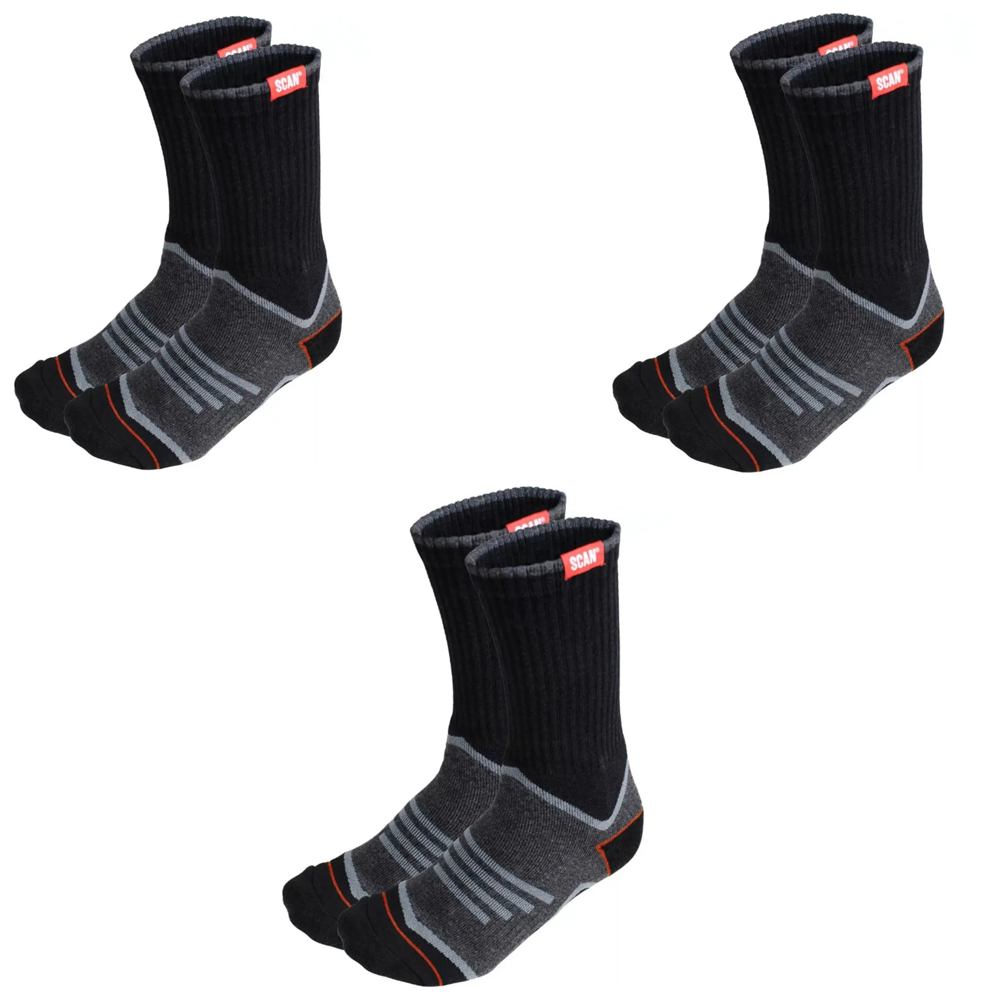 Scan Work Socks Triple Pack