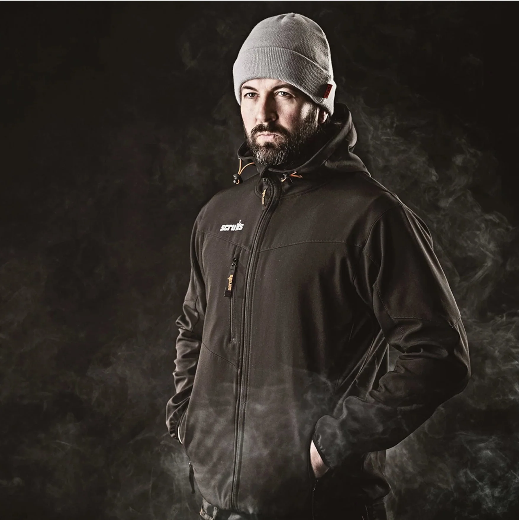 Scruffs Worker Softshell Work Jacket With Hood Black - Large - Image 2