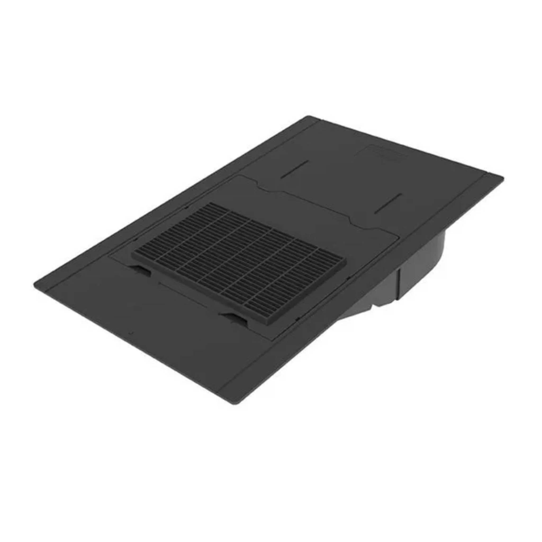 Small Inline Slate Vent Black