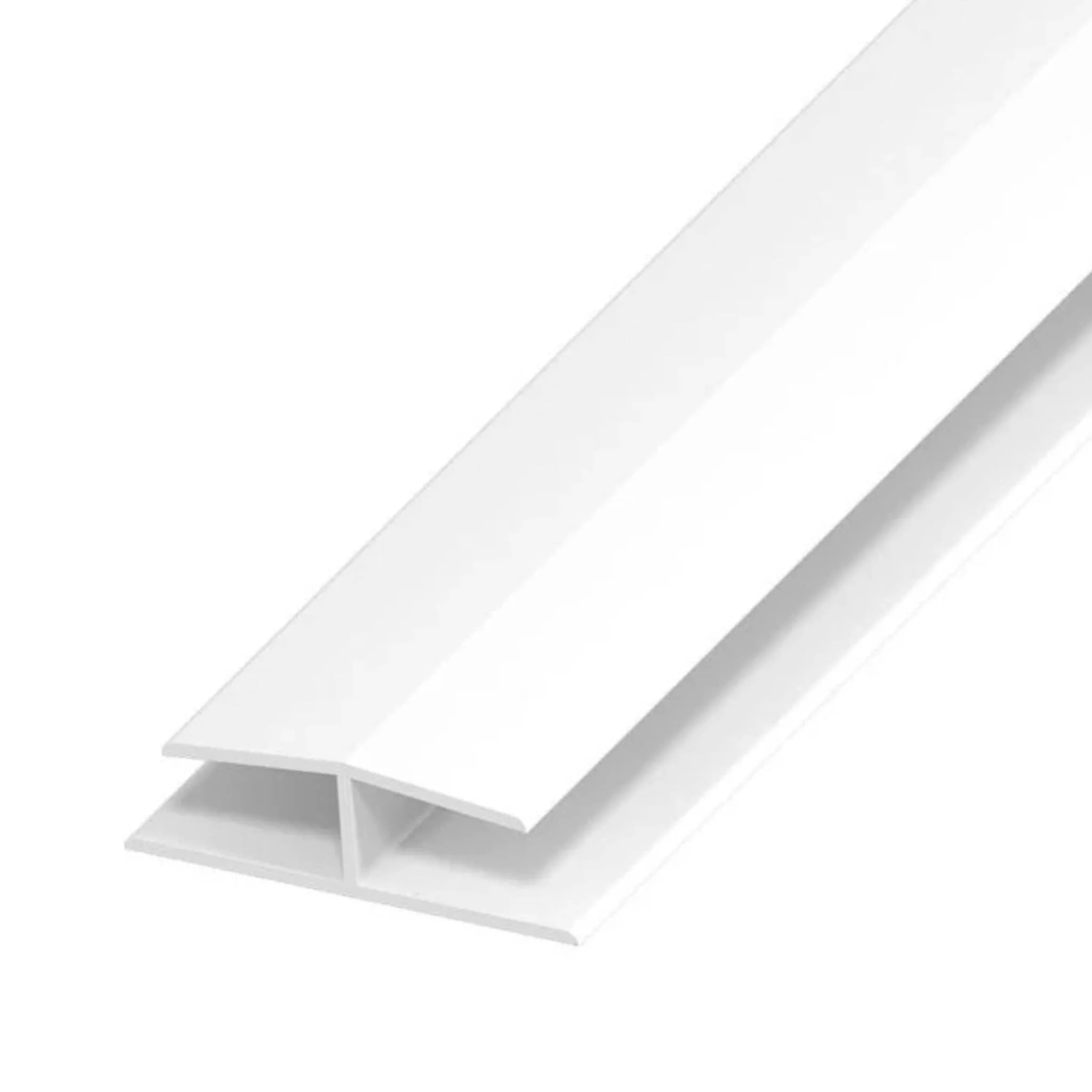 Soffit and Utility Board H Joining Trim White - 5 Metre