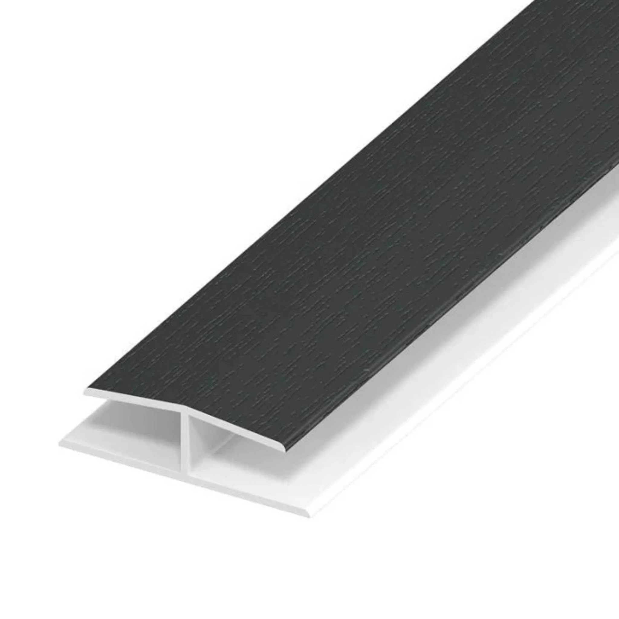 Soffit Woodgrain Anthracite Grey H Joint Trim - 5 Metre