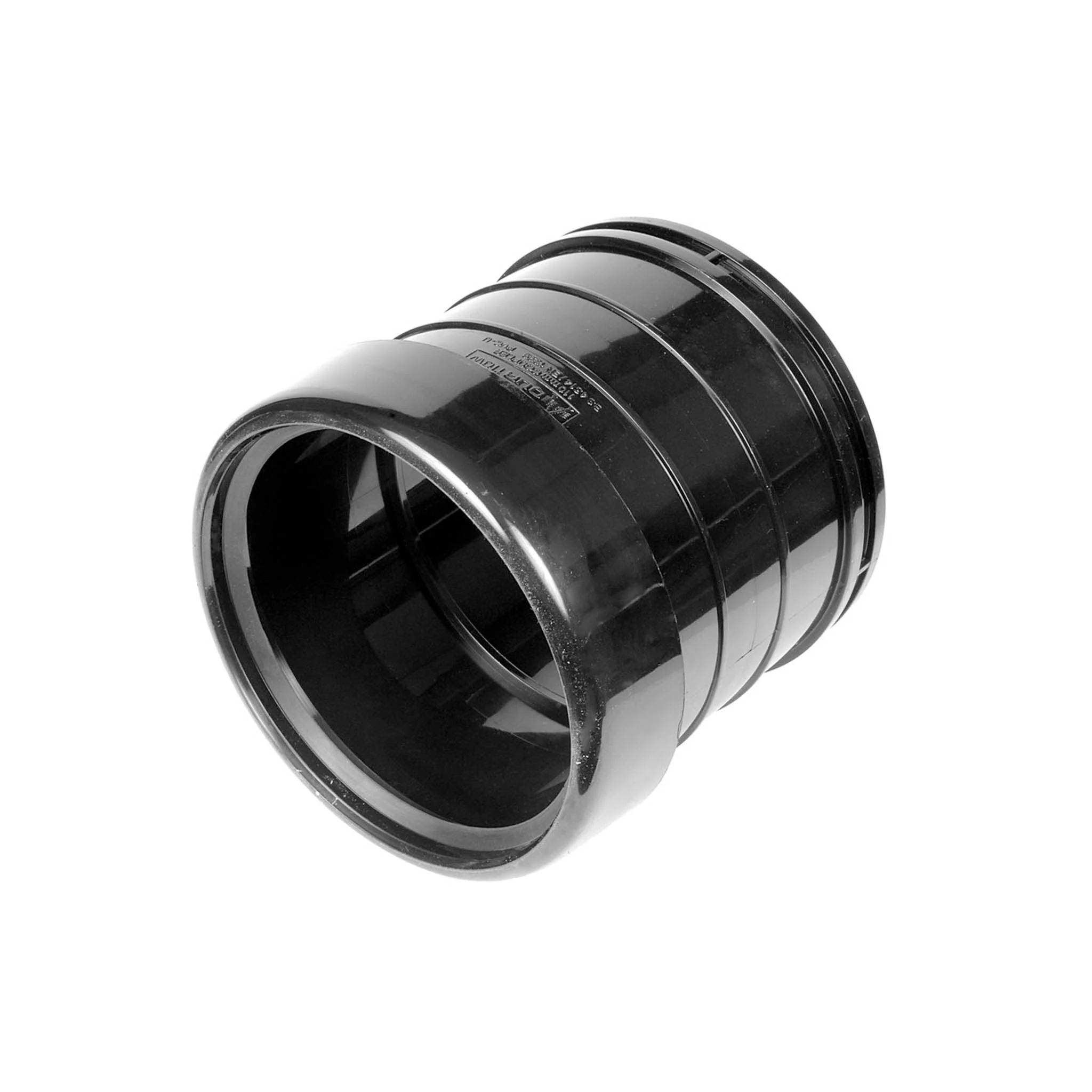 Soil Pipe Coupler Single Socket Black 110mm