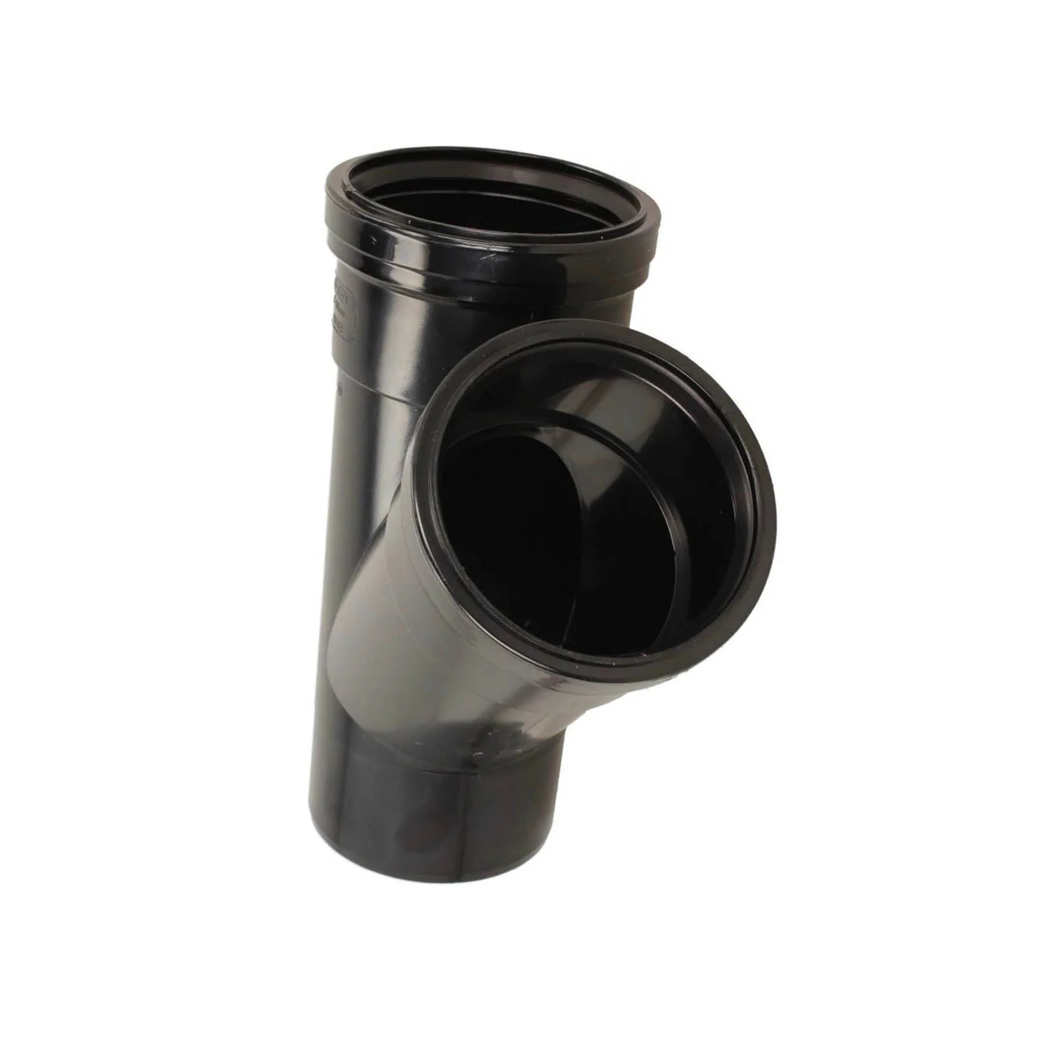 Soil Pipe Double Socket Branch Black 135 Degree